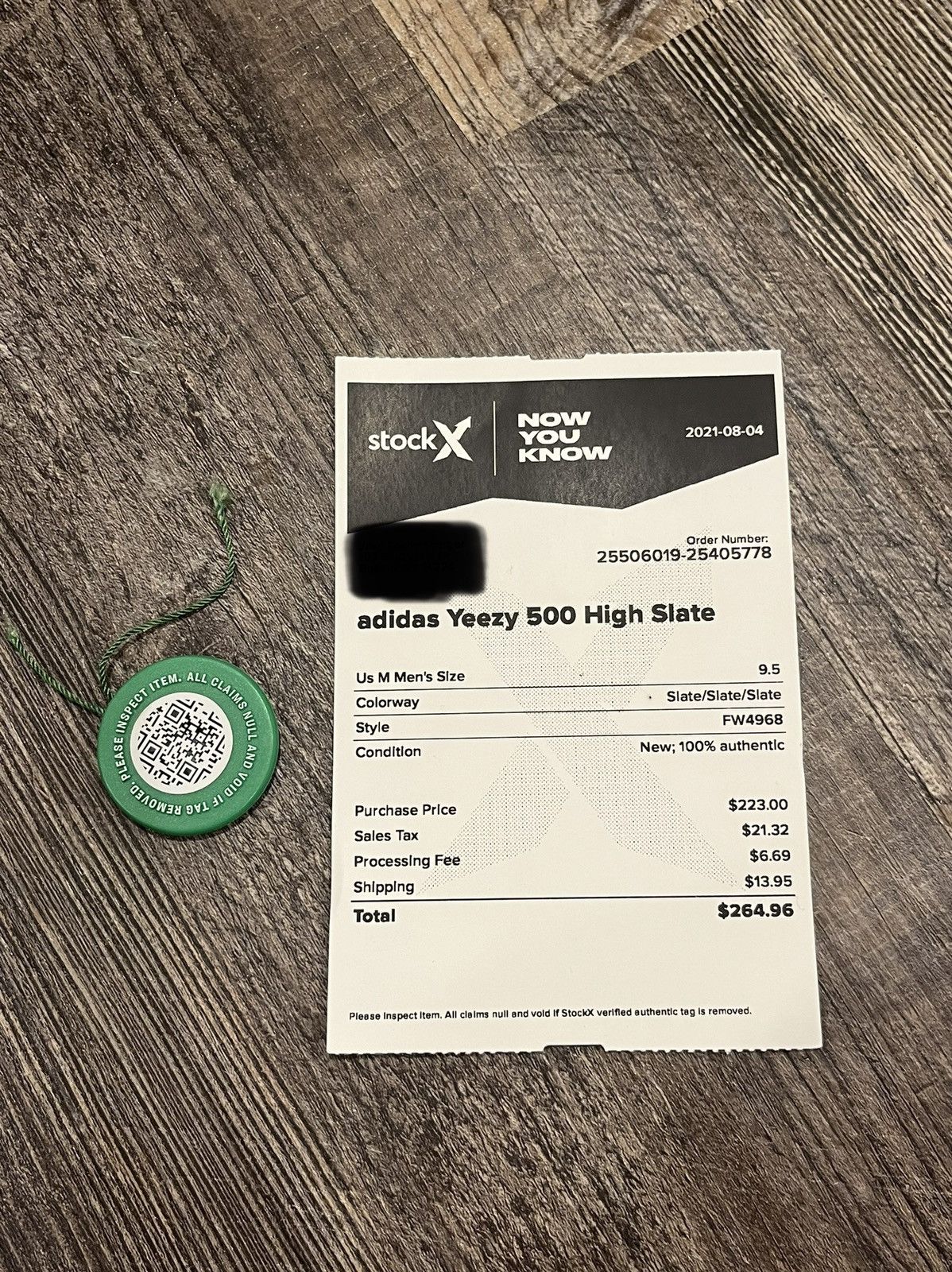 Adidas × Kanye West YZY 500 HIGH “SLATE” Size US 9.5 / EU 42-43 - 8 Thumbnail