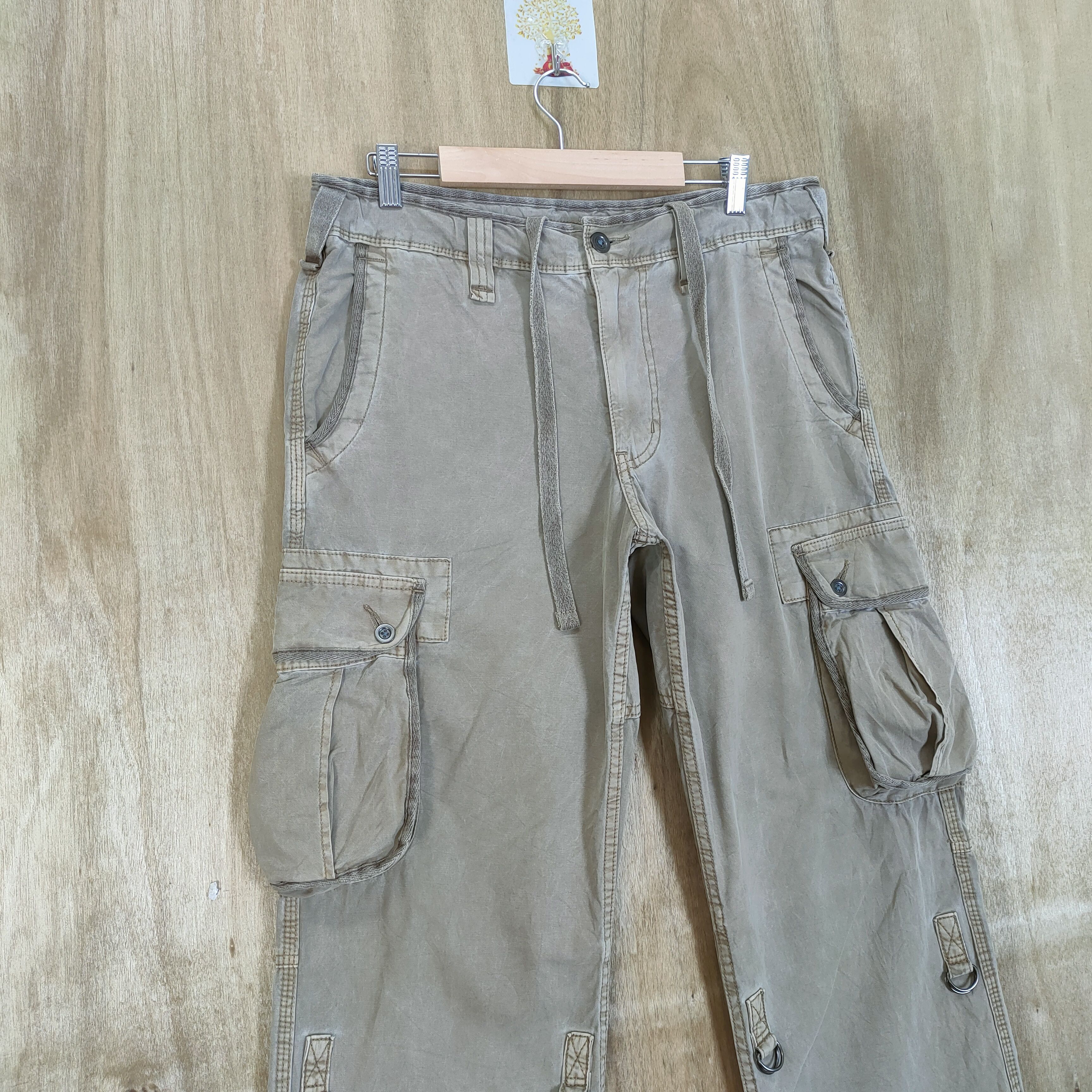 Japanese Brand JAPANESE BRAND FADED VINTAGE CARGO PANTS Size US 34 / EU 50 - 4 Thumbnail