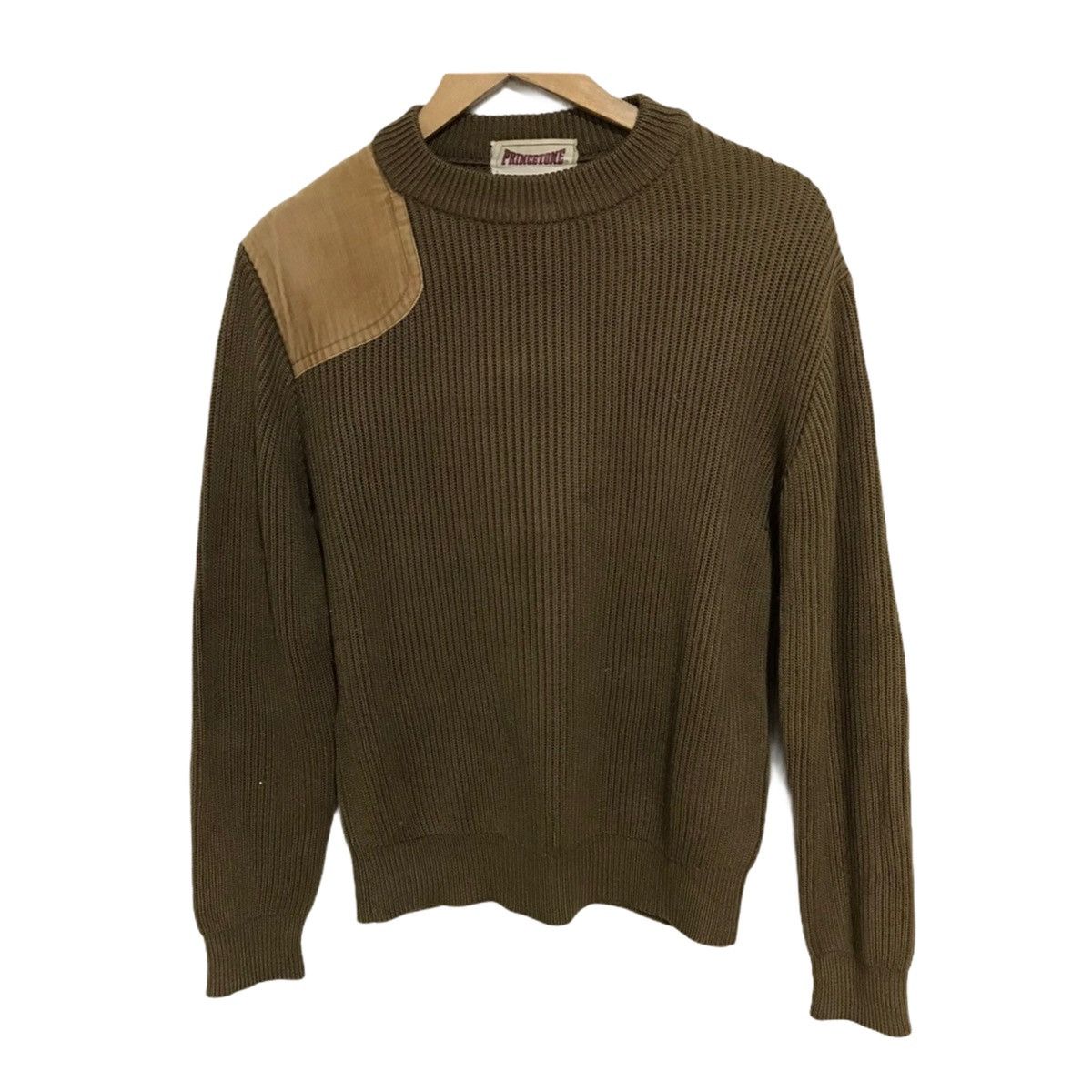 Japanese Brand × Vintage Vintage princetone knit curdoroy patchwork crewneck Size US M / EU 48-50 / 2 - 1 Thumbnail