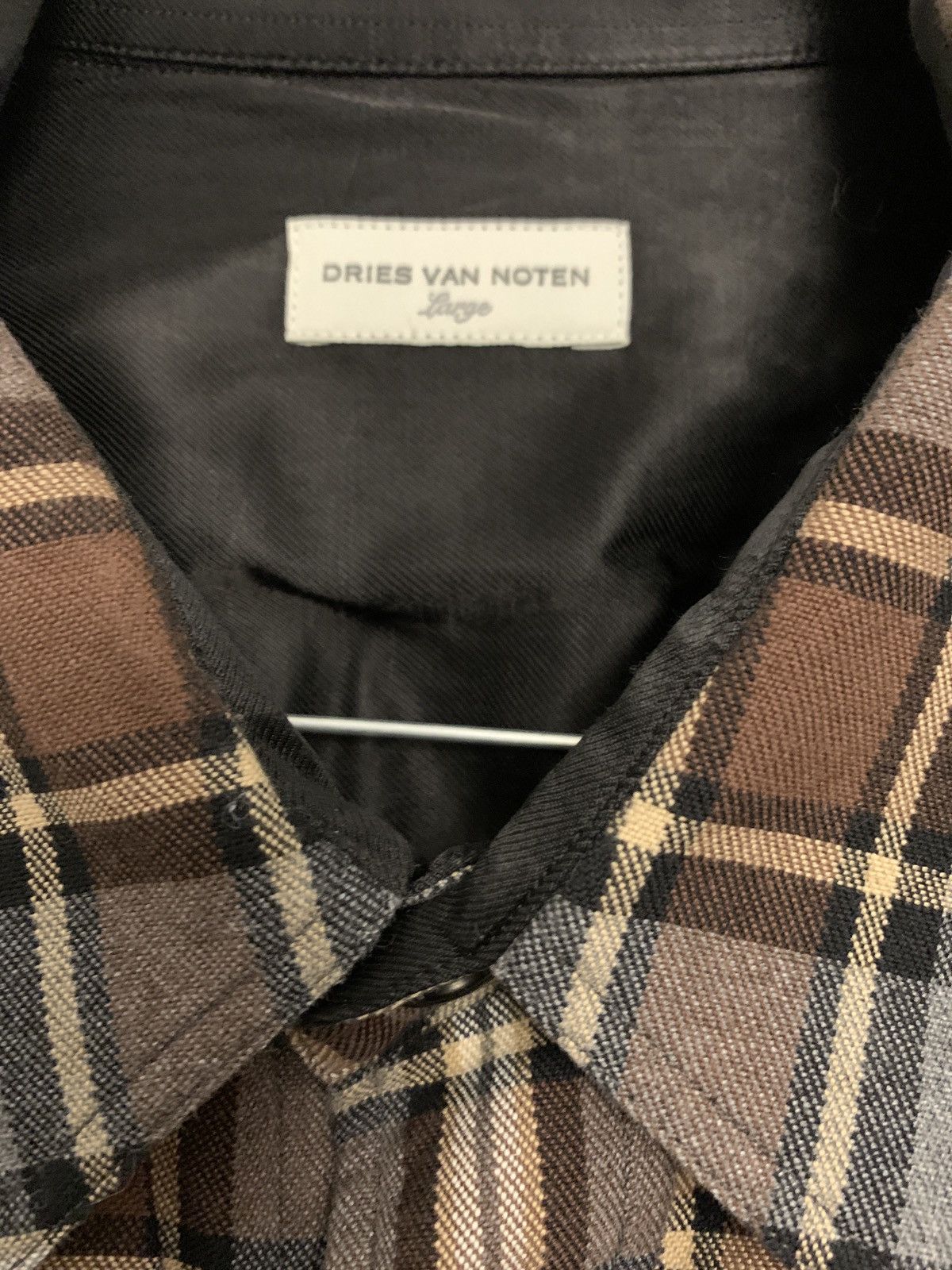 Dries Van Noten Oversize check shirt Size US L / EU 52-54 / 3 - 3 Thumbnail