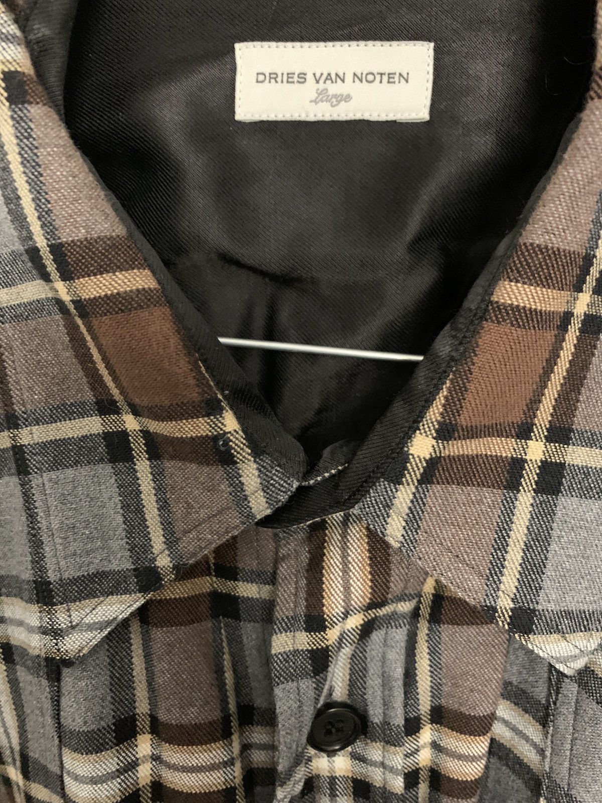 Dries Van Noten Oversize check shirt Size US L / EU 52-54 / 3 - 9 Thumbnail