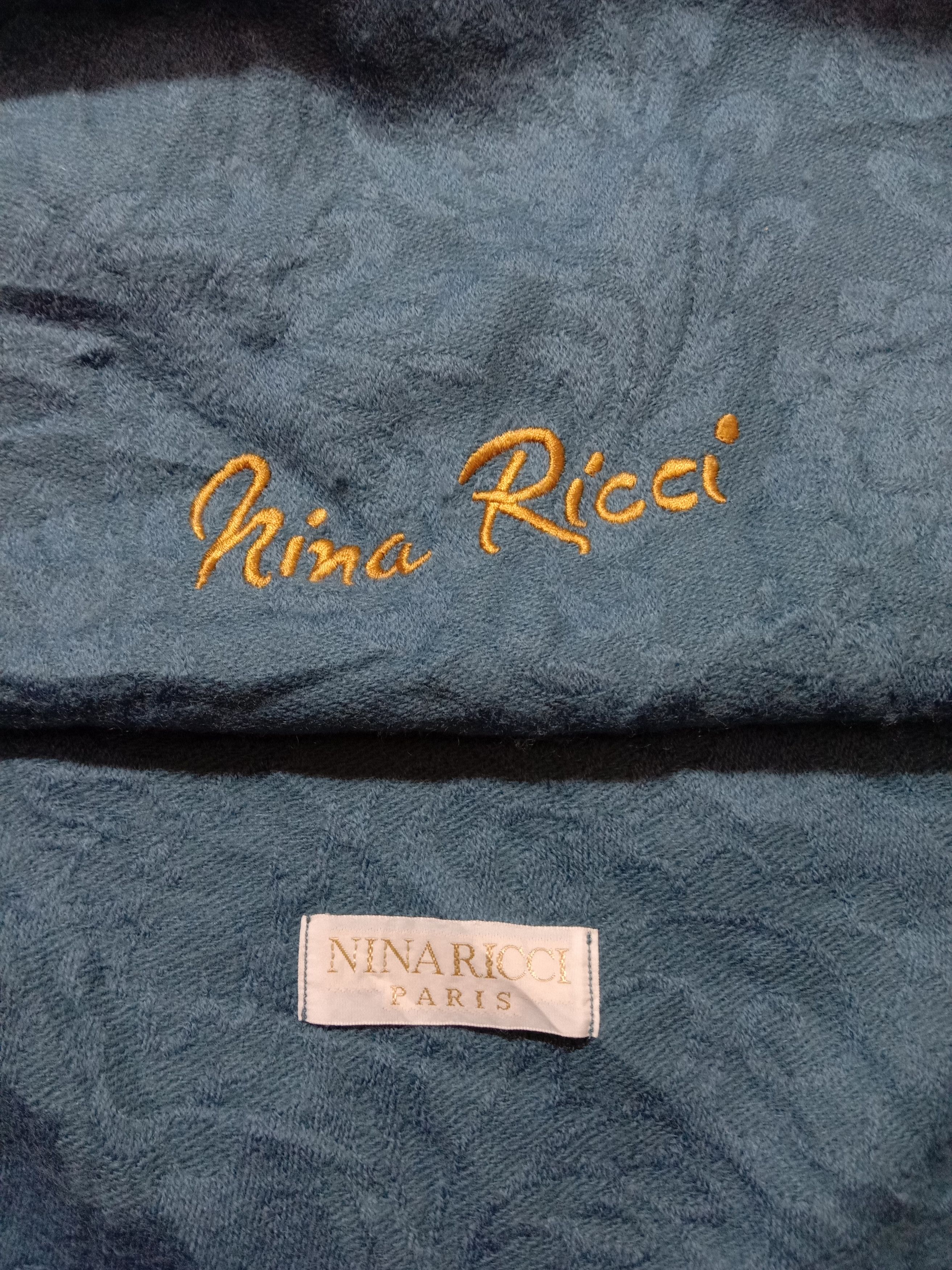 Nina Ricci Nina Ricci Paris Blanket Blue Color Embroidery Logo Size ONE SIZE - 2 Thumbnail