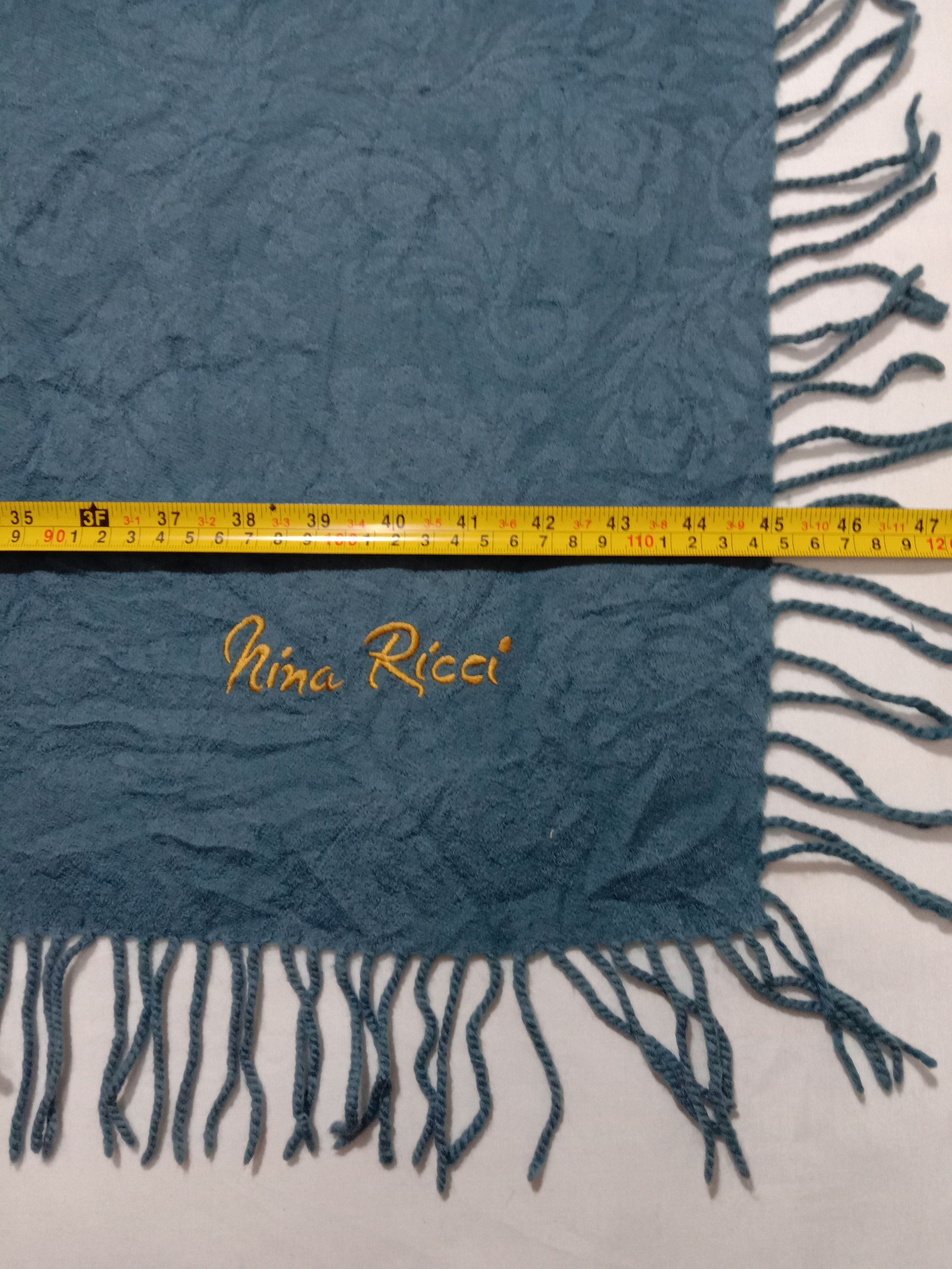 Nina Ricci Nina Ricci Paris Blanket Blue Color Embroidery Logo Size ONE SIZE - 4 Thumbnail