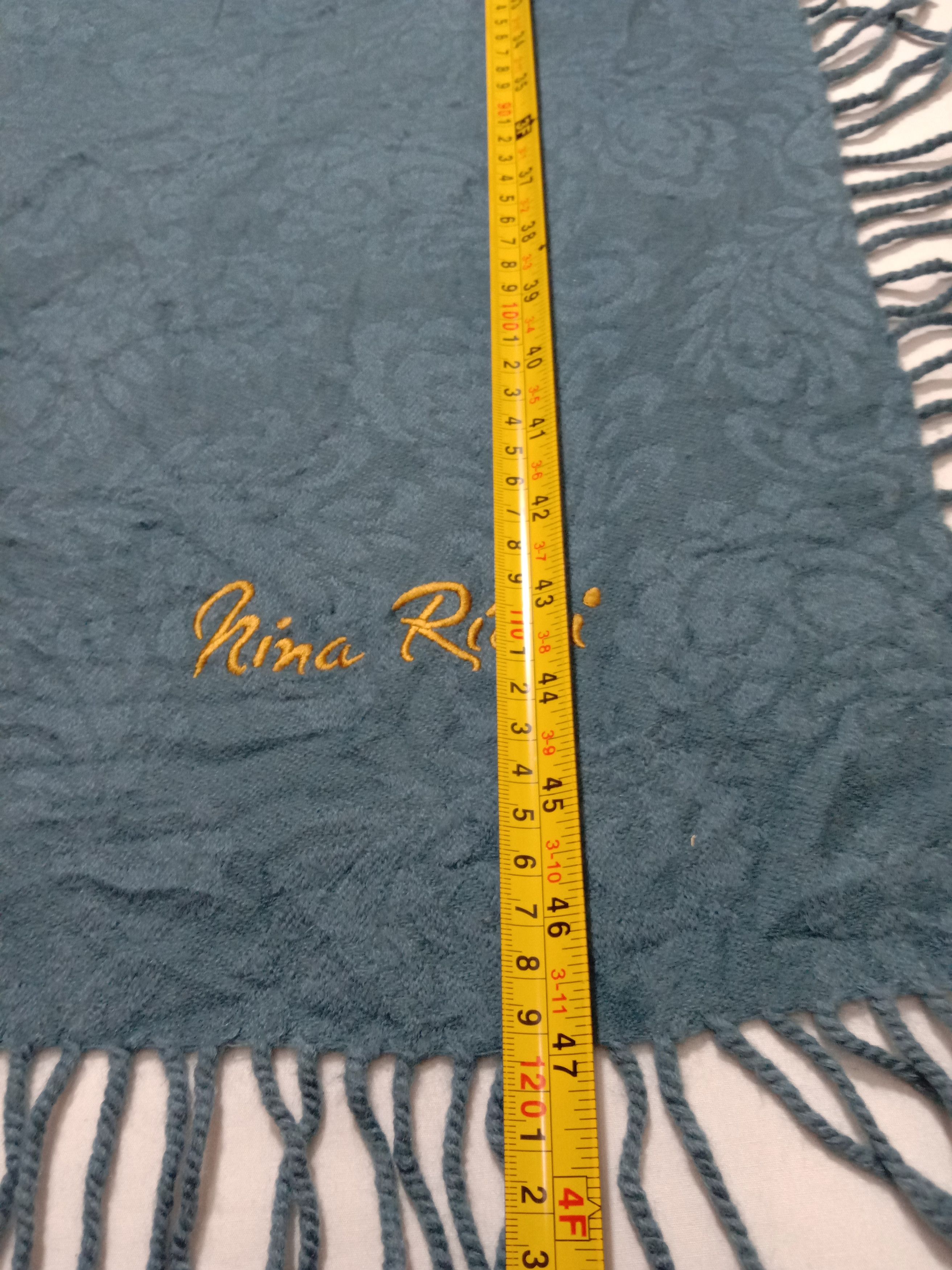 Nina Ricci Nina Ricci Paris Blanket Blue Color Embroidery Logo Size ONE SIZE - 3 Thumbnail