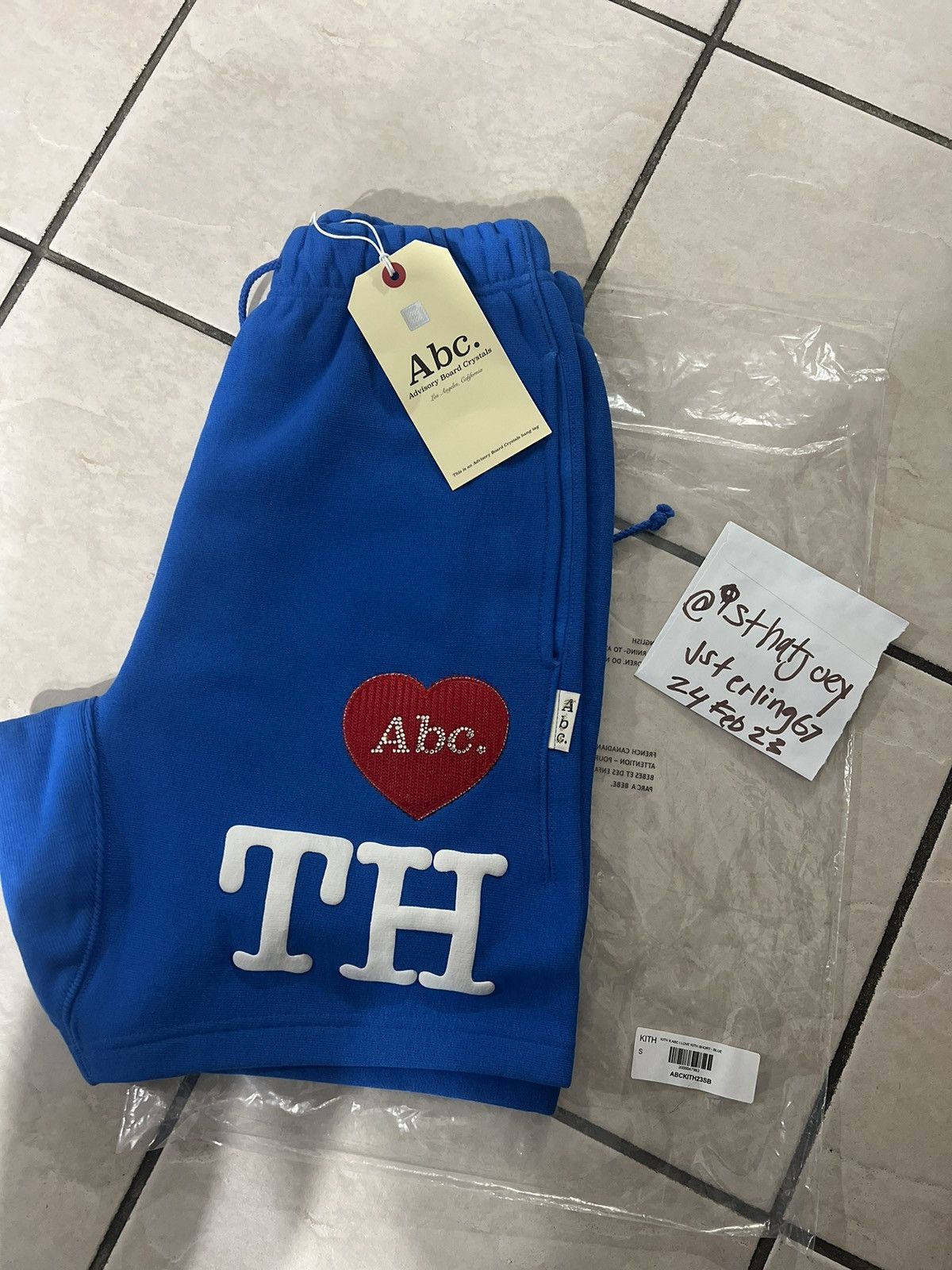Advisory Board Crystals × Kith Kith x Advisory Board Crystals I love Kith Shorts sz S Size US 32 / EU 48 - 4 Thumbnail