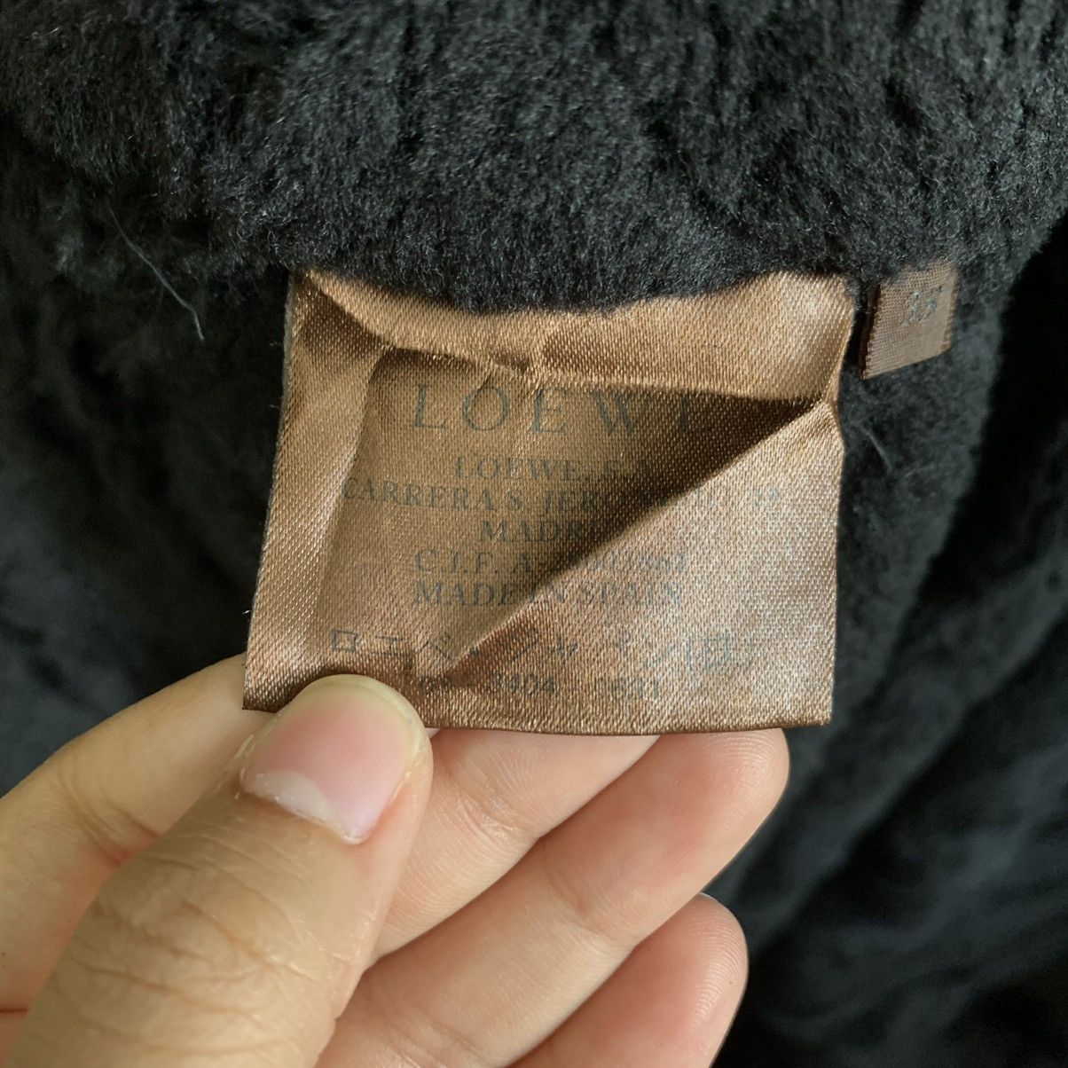 Loewe Vintage Faded Loewe Leather Long Jacket With Sherpa Lining Size S / US 4 / IT 40 - 5 Thumbnail