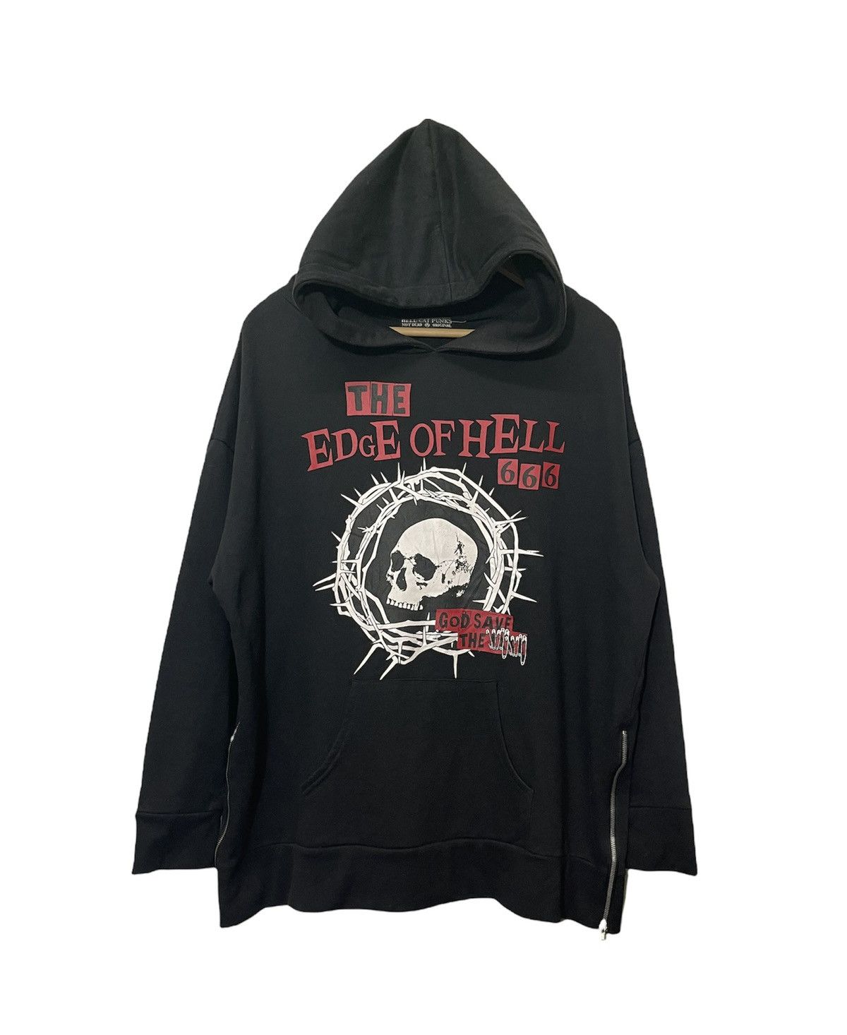 Seditionaries VINTAGE THE EDGE OF HELL CAT PUNK HOODIE Size US L / EU 52-54 / 3 - 1 Thumbnail