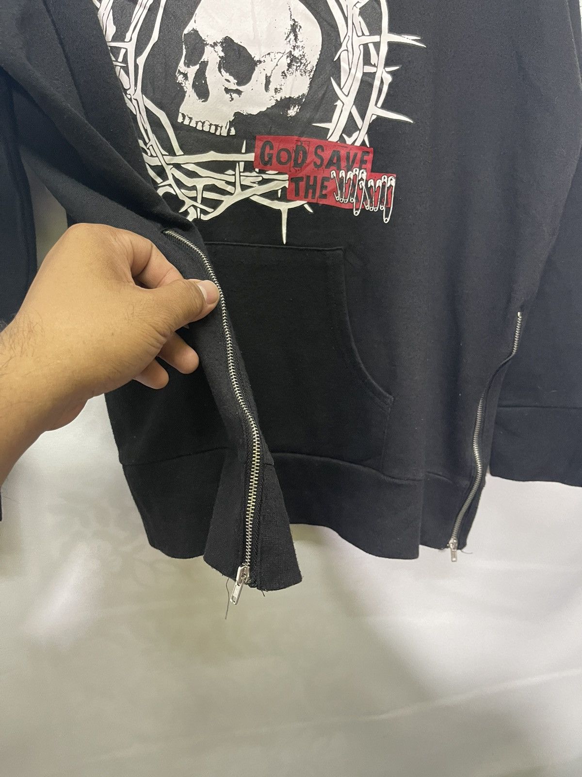 Seditionaries VINTAGE THE EDGE OF HELL CAT PUNK HOODIE Size US L / EU 52-54 / 3 - 6 Thumbnail