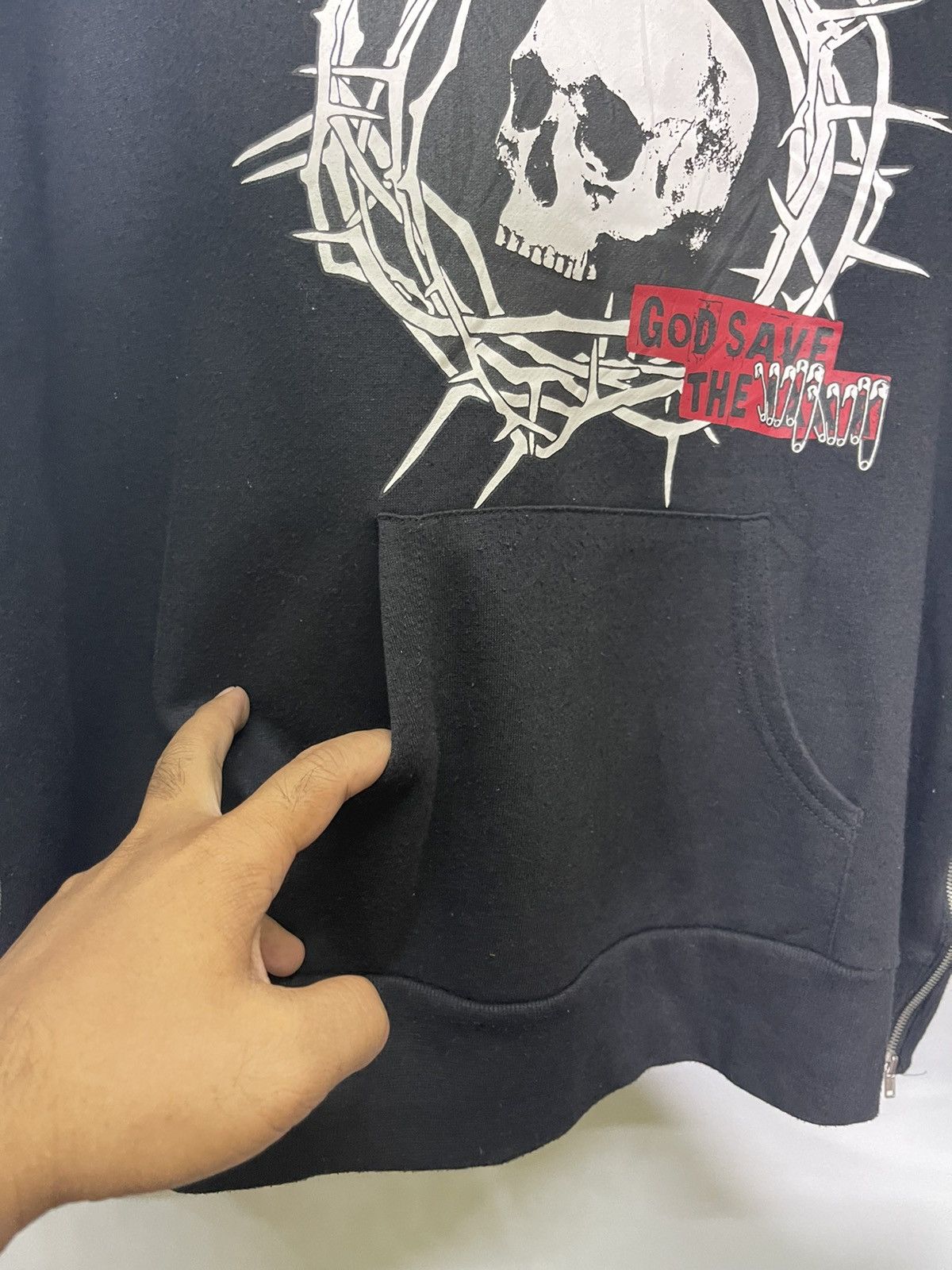 Seditionaries VINTAGE THE EDGE OF HELL CAT PUNK HOODIE Size US L / EU 52-54 / 3 - 4 Thumbnail