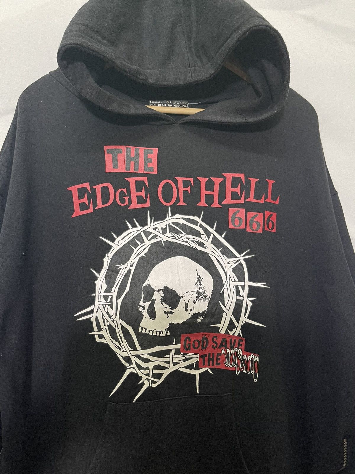Seditionaries VINTAGE THE EDGE OF HELL CAT PUNK HOODIE Size US L / EU 52-54 / 3 - 3 Thumbnail