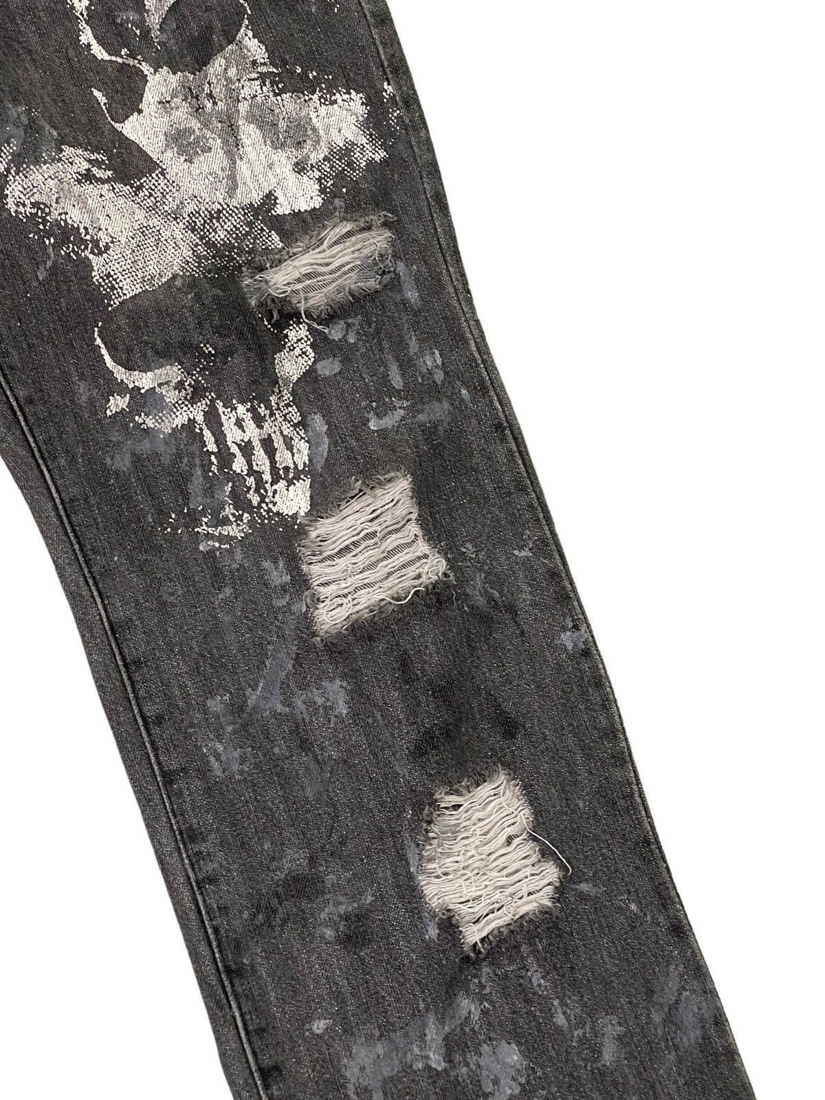Japanese Brand Painted Sex Pot Revenge Distress Denim Tapered 4🟦9 Size US 32 / EU 48 - 7 Thumbnail