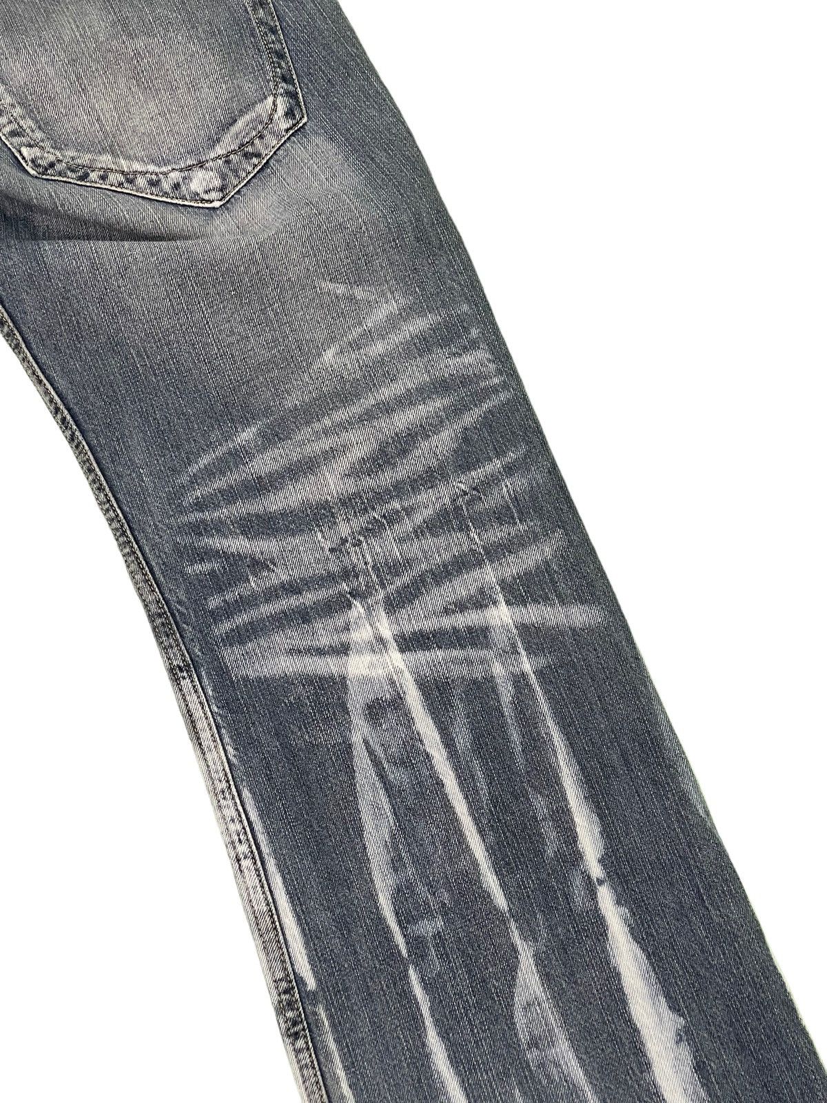 Japanese Brand Wide Leg Jeans Root Three Distress Denim 4🟦9 Size US 30 / EU 46 - 7 Thumbnail