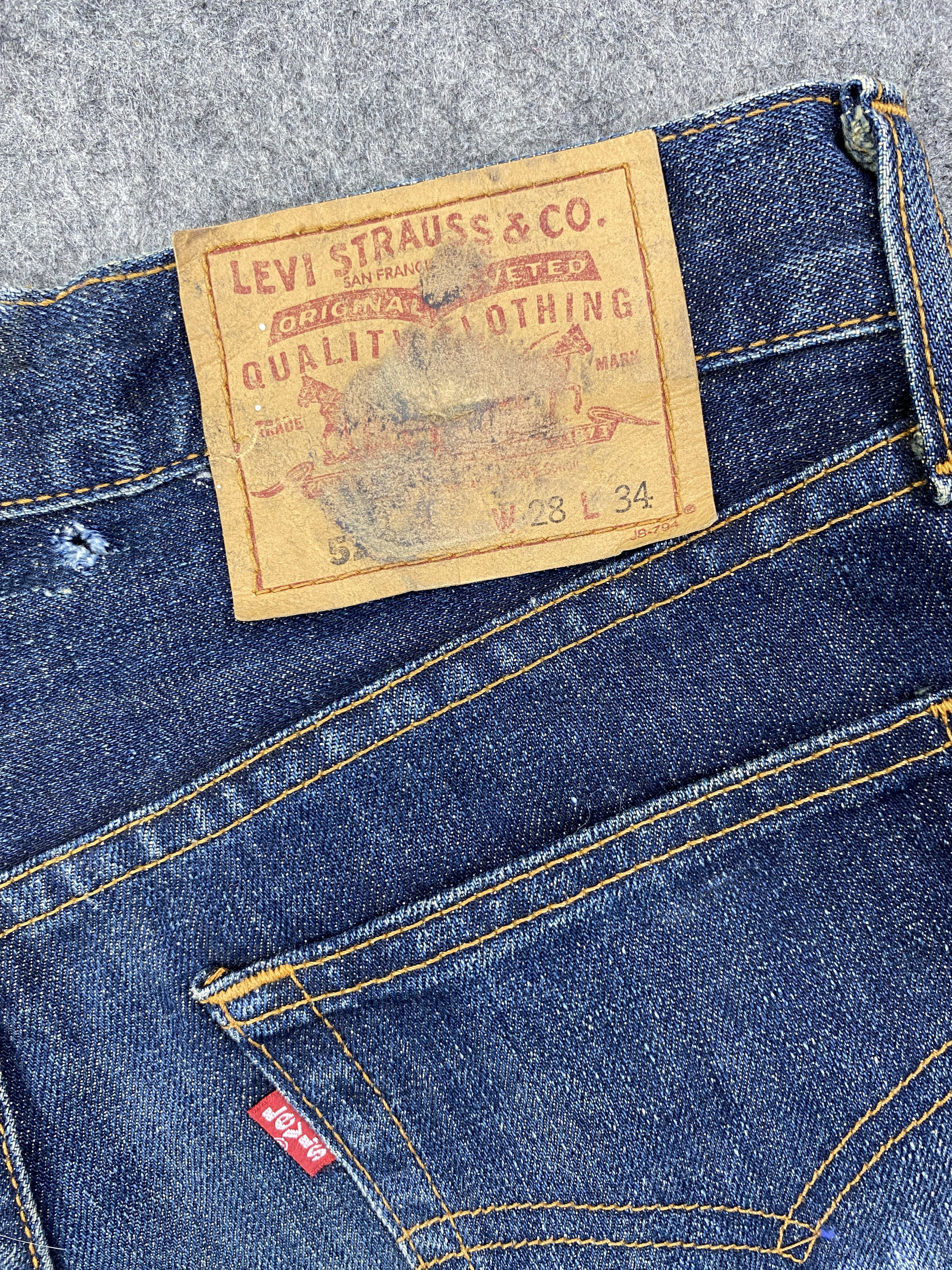 Levi's Distressed Blue Vintage Levi's 522 30x33 Denim -JN2001 Size US 30 / EU 46 - 10 Thumbnail