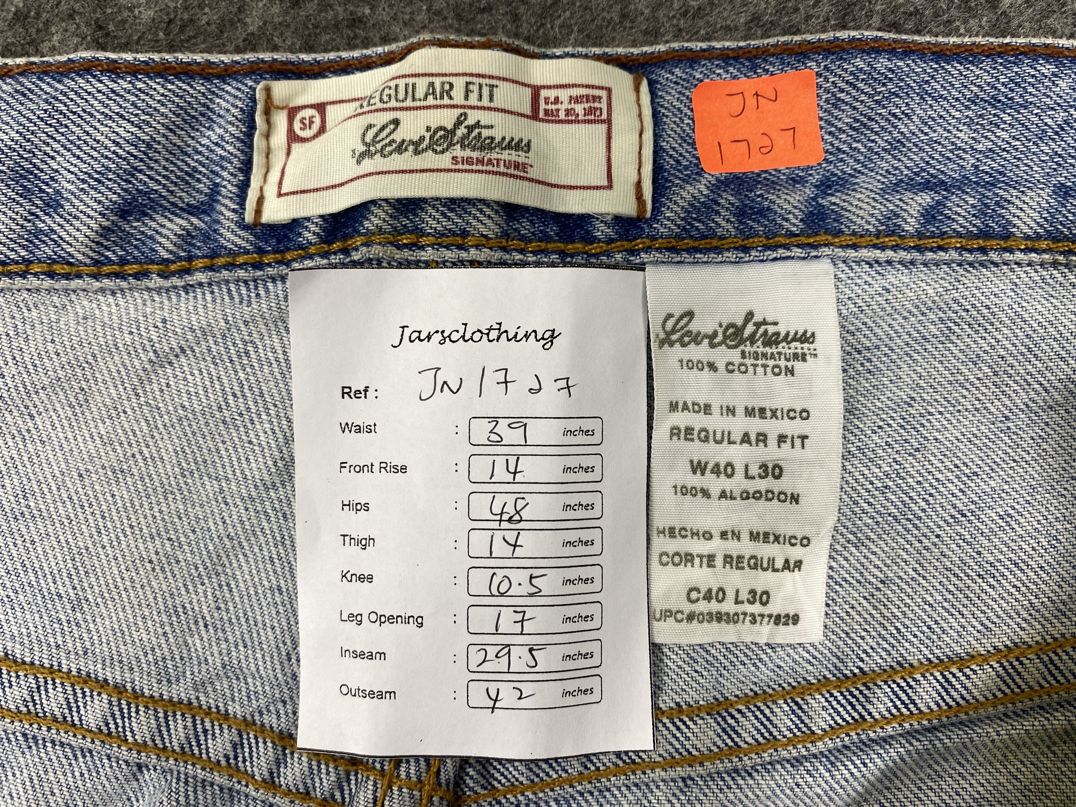Levi's Light Blue Wash Vintage Levi's Signature 39x29.5 -JN1727 Size US 39 - 8 Thumbnail