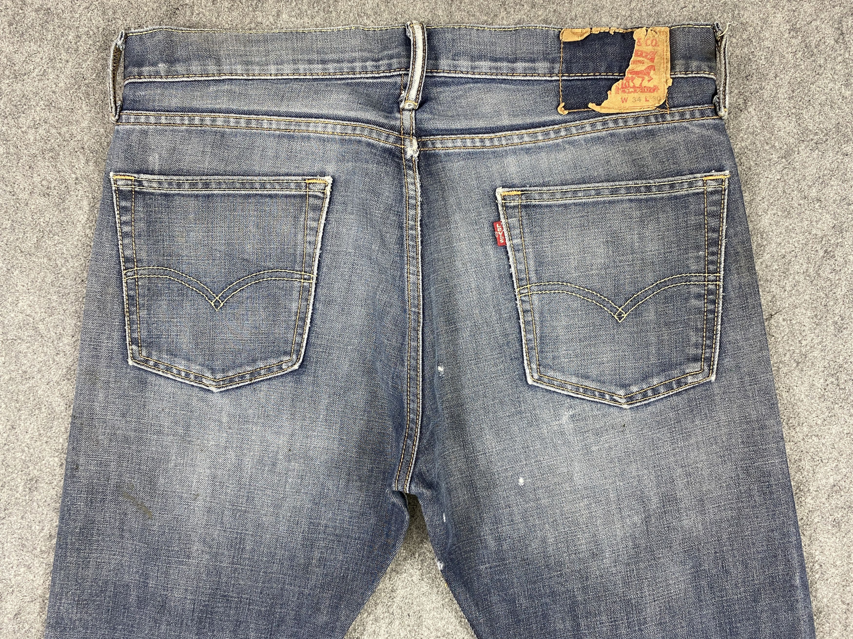 Levi's Distressed Blue Levi's 513 Jeans 36x30 Denim -JN1980 Size US 36 / EU 52 - 4 Thumbnail