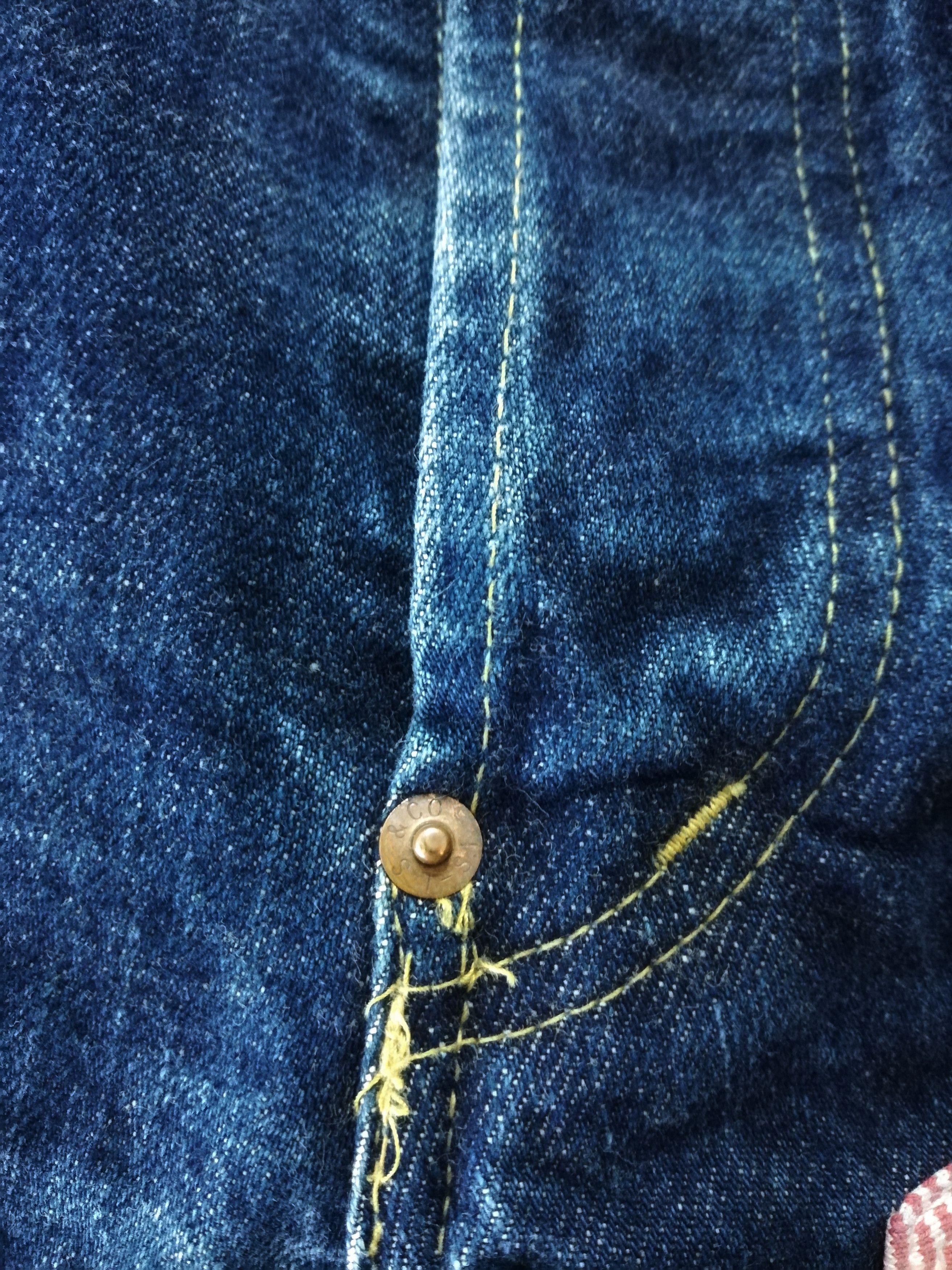 Levi's Made & Crafted × Levi's Vintage Clothing 🔥Levi's Patchwork Grunge Selvage Trousers Pants🔥 Size US 27 - 6 Thumbnail