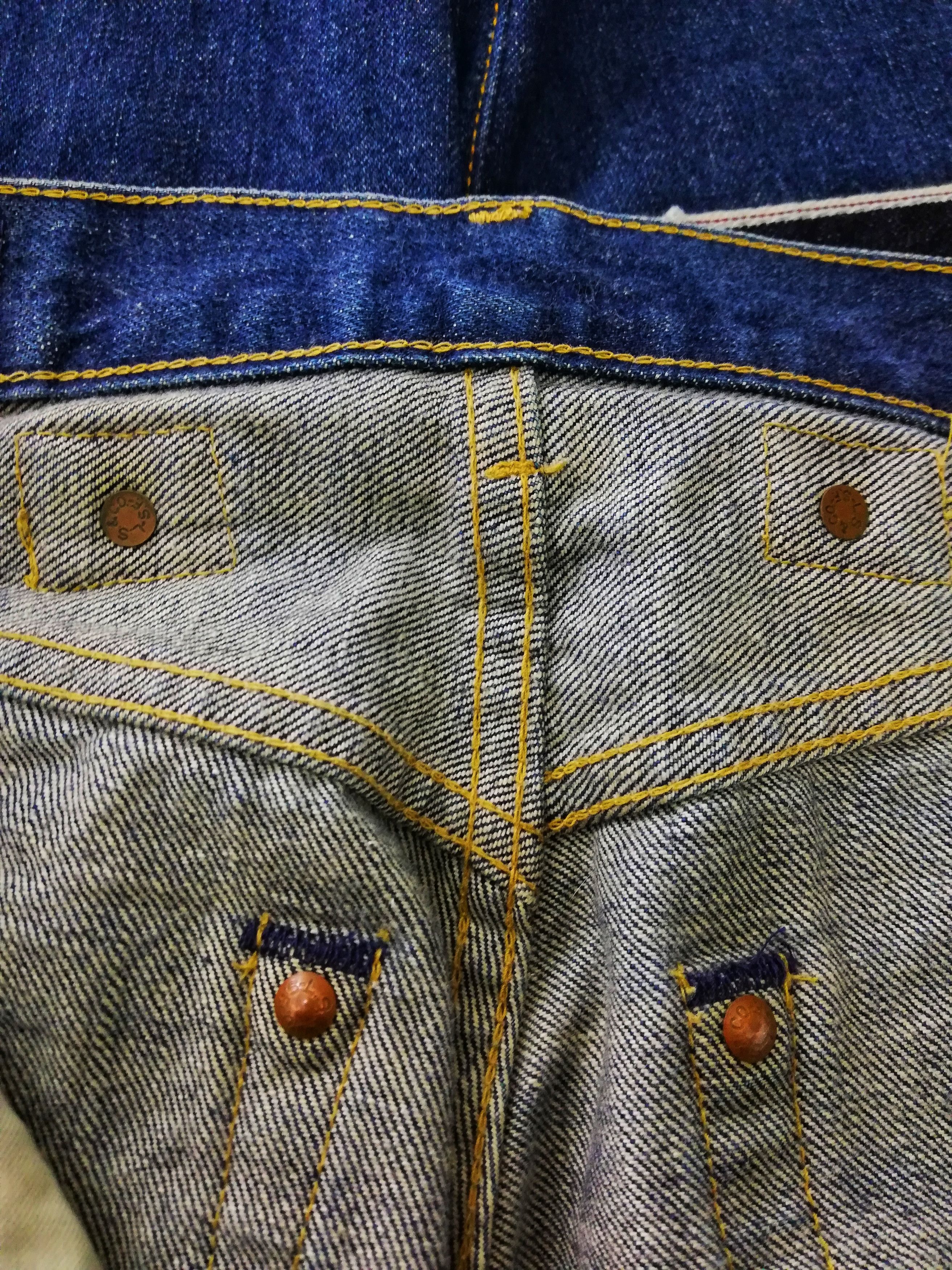 Levi's Made & Crafted × Levi's Vintage Clothing 🔥Levi's Patchwork Grunge Selvage Trousers Pants🔥 Size US 27 - 16 Thumbnail