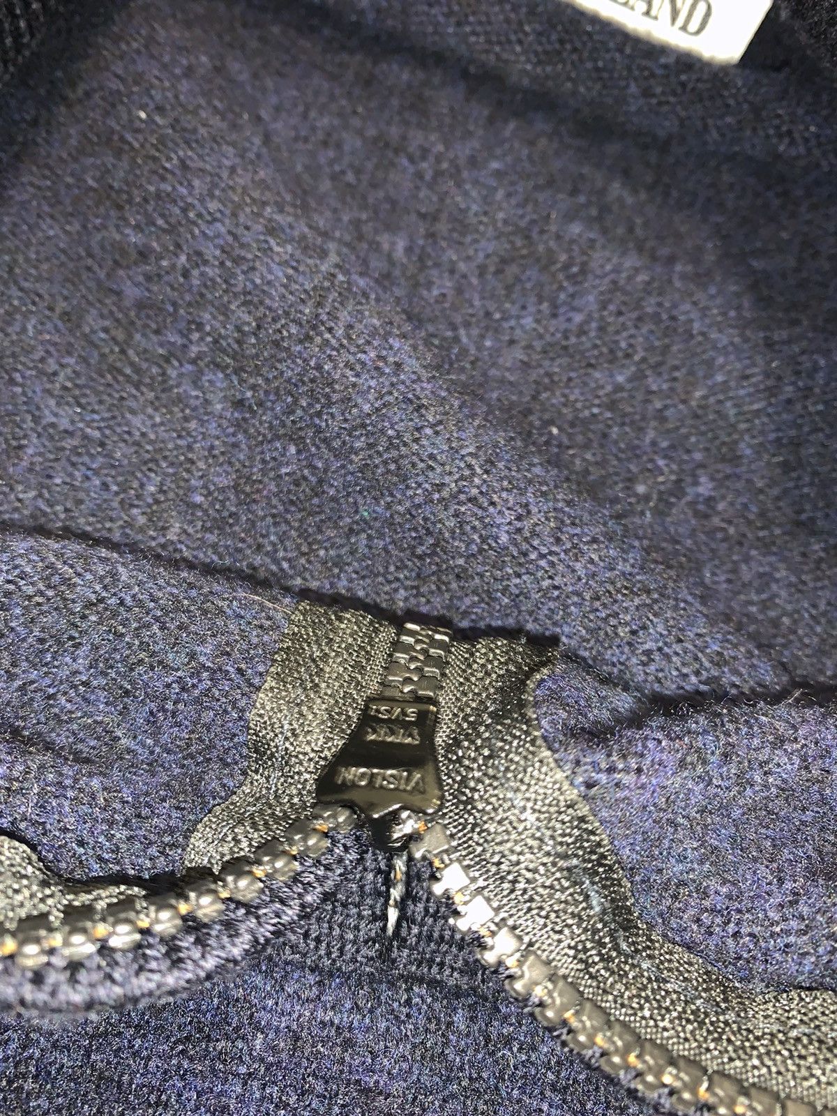Stone Island Stone Island Dark Navy 1/4 Zipped Wool Sweater Size US XL / EU 56 / 4 - 13 Thumbnail