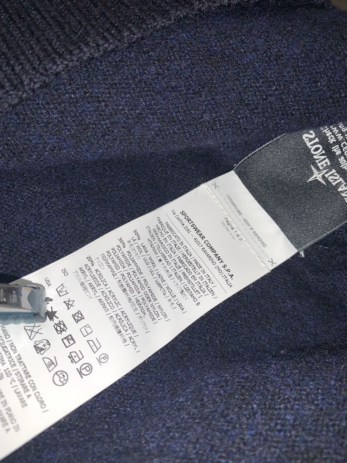Stone Island Stone Island Dark Navy 1/4 Zipped Wool Sweater Size US XL / EU 56 / 4 - 18 Thumbnail