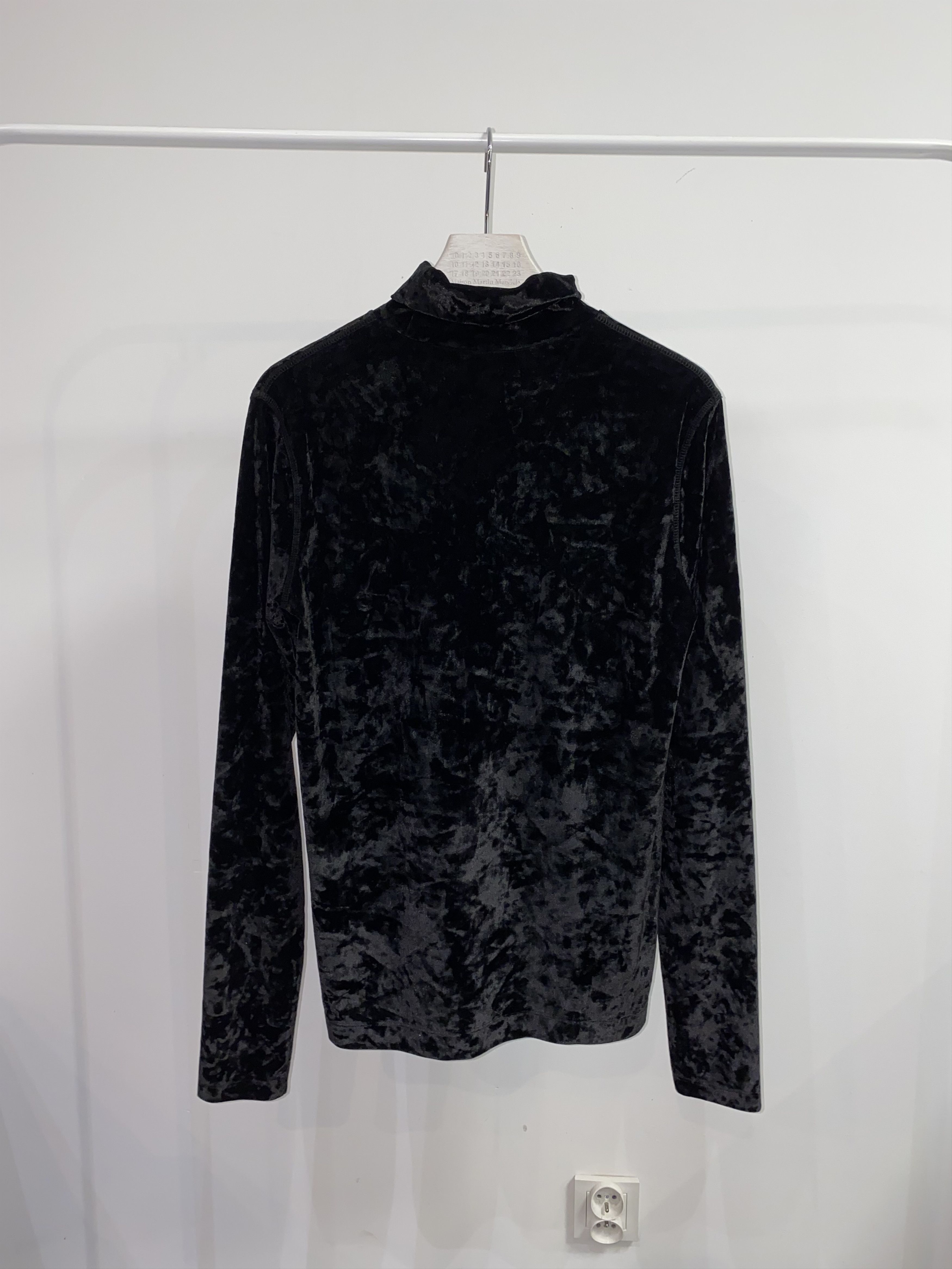 Dries Van Noten AW20 Dries Van Noten Floral Velour Turtleneck Sweater Size US S / EU 44-46 / 1 - 8 Thumbnail