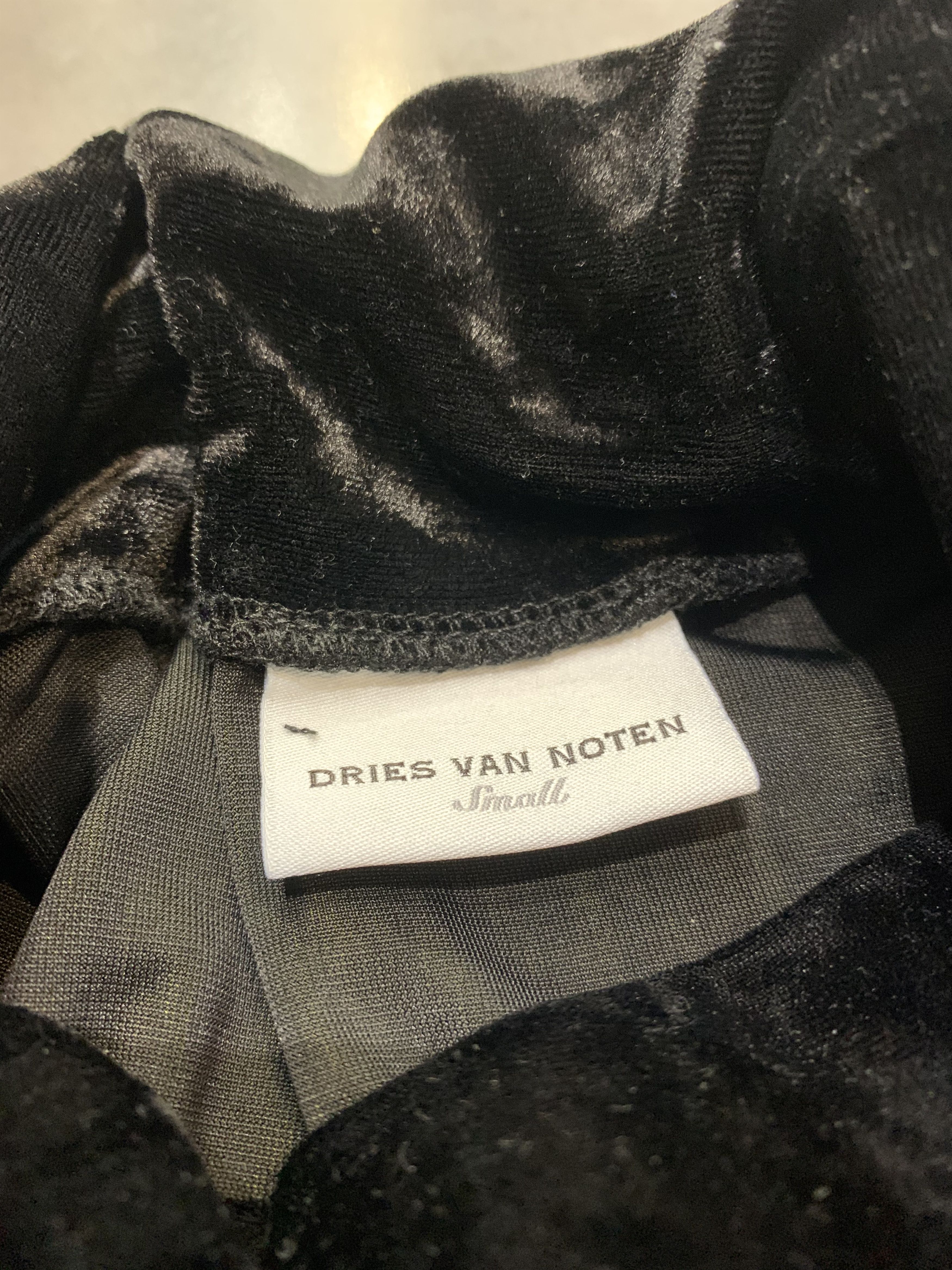 Dries Van Noten AW20 Dries Van Noten Floral Velour Turtleneck Sweater Size US S / EU 44-46 / 1 - 15 Thumbnail