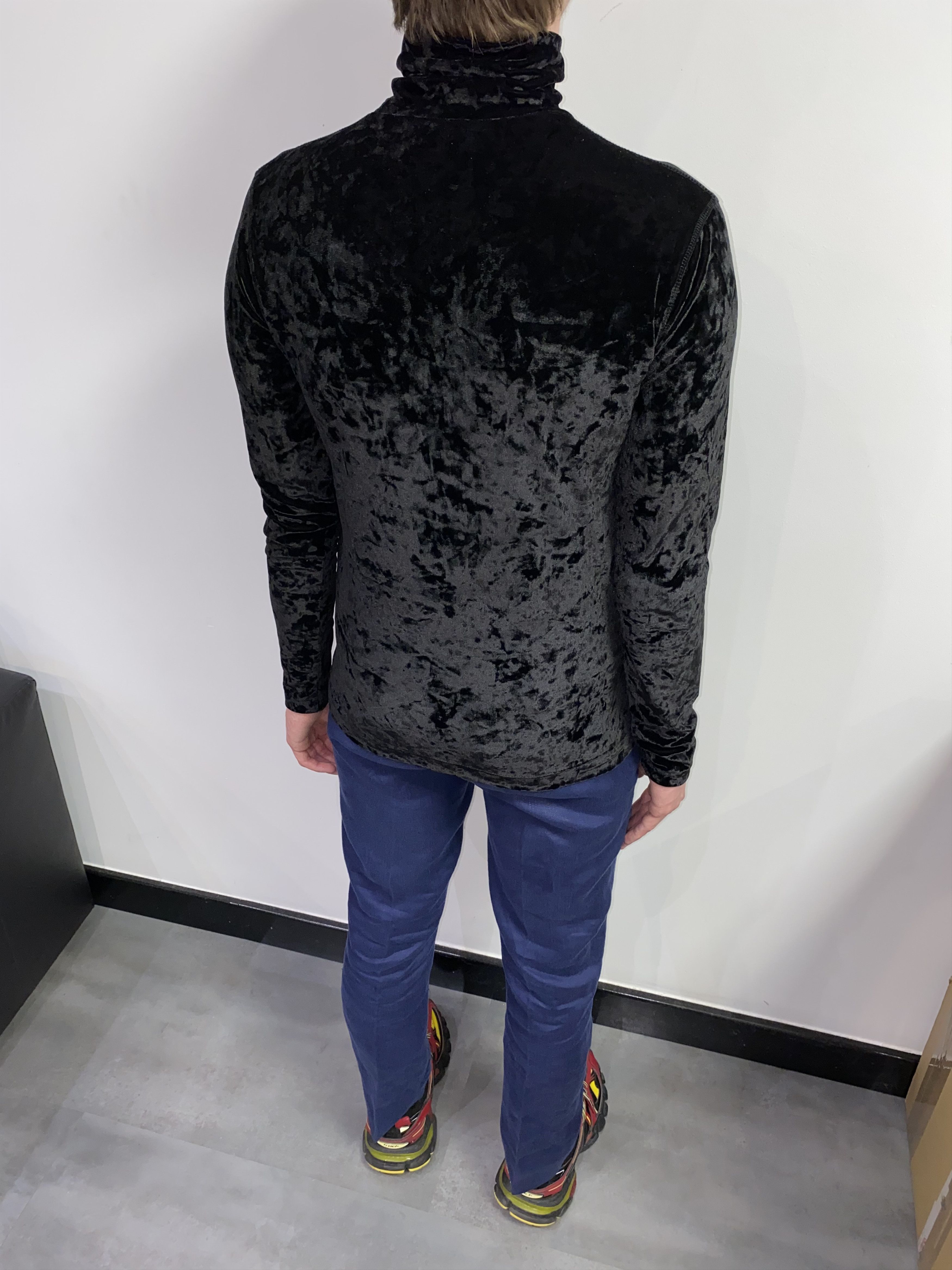 Dries Van Noten AW20 Dries Van Noten Floral Velour Turtleneck Sweater Size US S / EU 44-46 / 1 - 4 Thumbnail