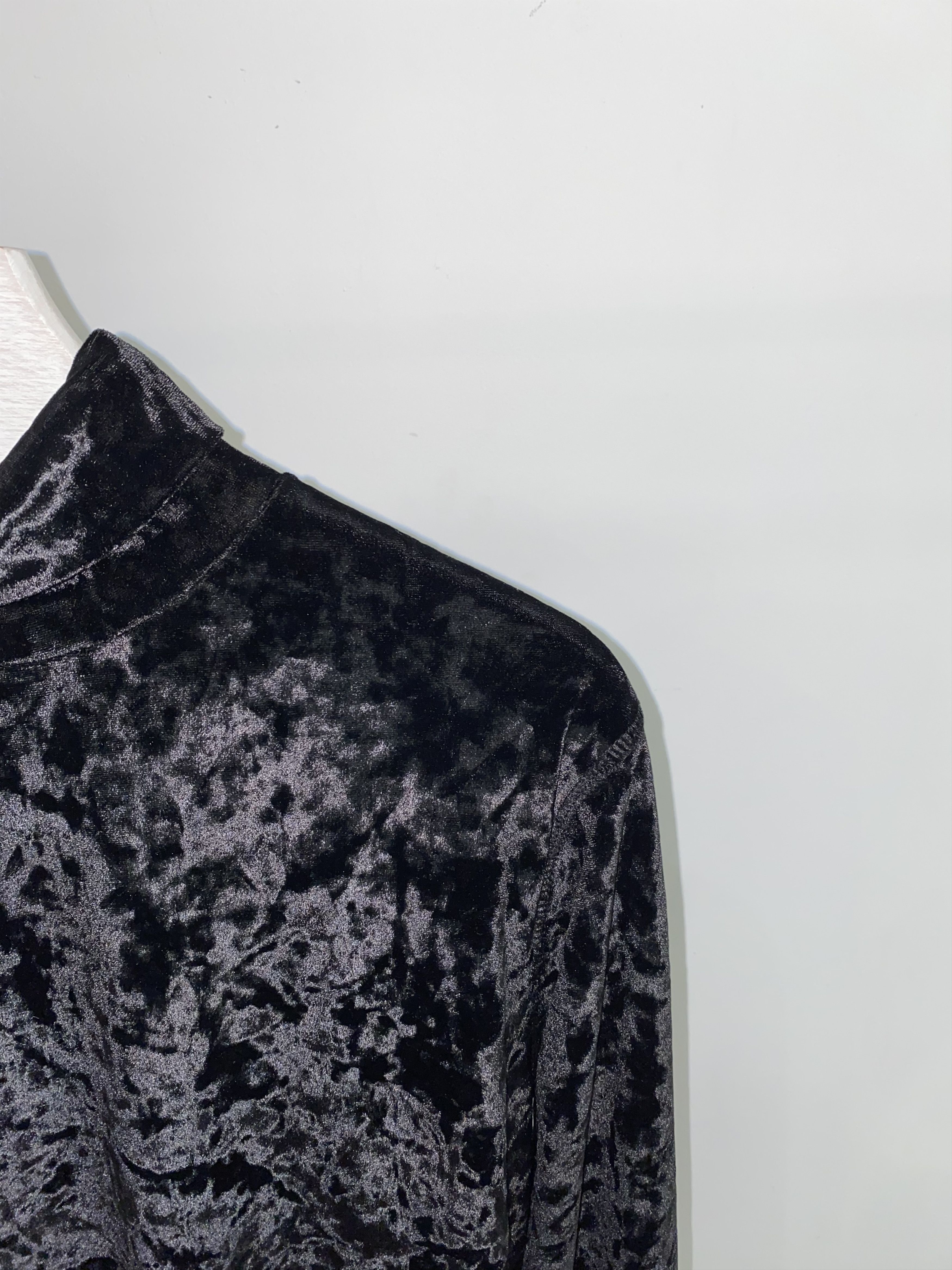 Dries Van Noten AW20 Dries Van Noten Floral Velour Turtleneck Sweater Size US S / EU 44-46 / 1 - 6 Thumbnail