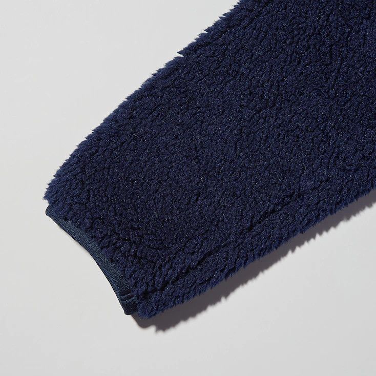 Uniqlo × White Mountaineering Medium Navy Fleece Oversized Long-Sleeve Pullover Jacket Size US M / EU 48-50 / 2 - 9 Thumbnail