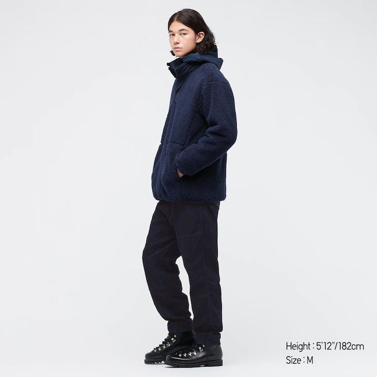Uniqlo × White Mountaineering Medium Navy Fleece Oversized Long-Sleeve Pullover Jacket Size US M / EU 48-50 / 2 - 6 Thumbnail