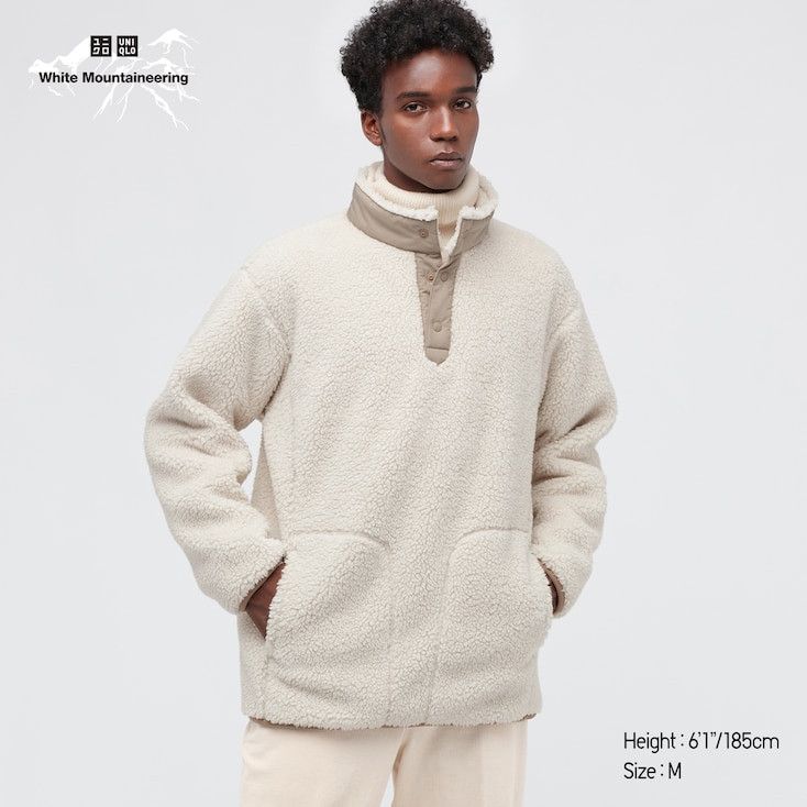 Uniqlo × White Mountaineering Extra Small Fleece Oversized Long-Sleeve Pullover Jacket Size US XS / EU 42 / 0 - 3 Thumbnail