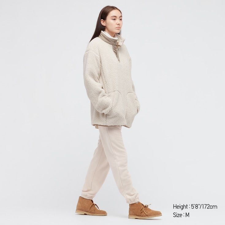 Uniqlo × White Mountaineering Extra Small Fleece Oversized Long-Sleeve Pullover Jacket Size US XS / EU 42 / 0 - 5 Thumbnail
