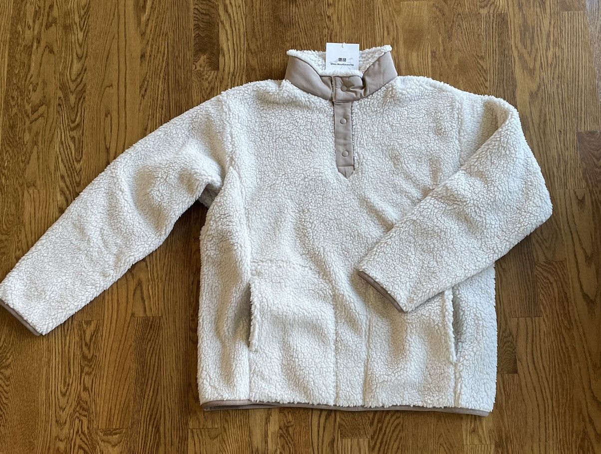 Uniqlo × White Mountaineering Extra Small Fleece Oversized Long-Sleeve Pullover Jacket Size US XS / EU 42 / 0 - 1 Thumbnail