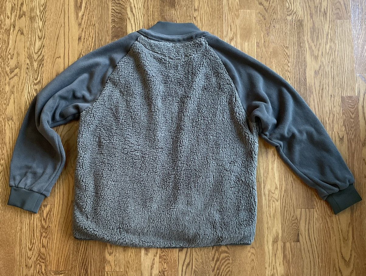 Uniqlo × White Mountaineering Medium Green Fleece Oversized Long-Sleeve Bomber Jacket Size US M / EU 48-50 / 2 - 2 Thumbnail