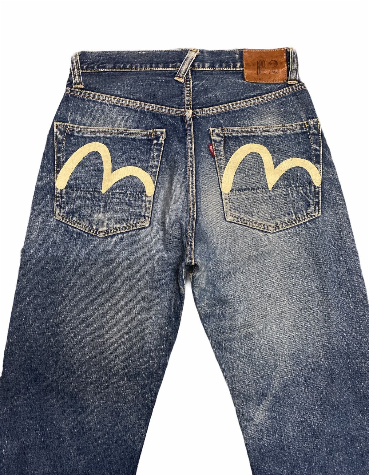 Evisu × Japanese Brand Vintage Evisu Daicock Japan Cinch Back Selvedge Denim Pants Size US 29 - 5 Thumbnail
