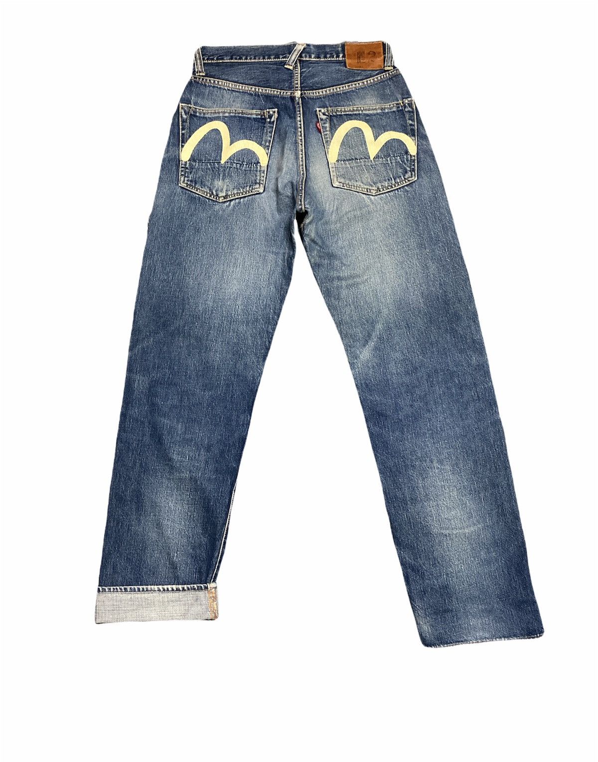 Evisu × Japanese Brand Vintage Evisu Daicock Japan Cinch Back Selvedge Denim Pants Size US 29 - 1 Thumbnail