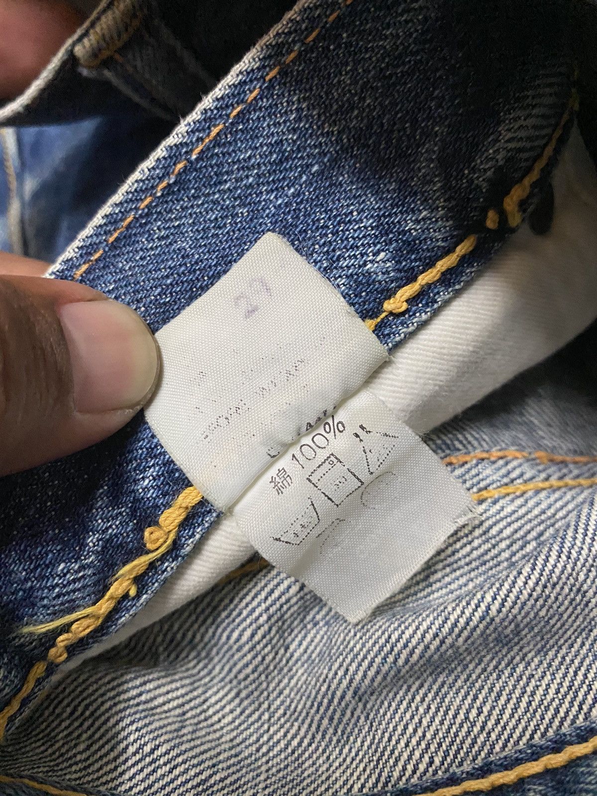 Evisu × Japanese Brand Vintage Evisu Daicock Japan Cinch Back Selvedge Denim Pants Size US 29 - 9 Thumbnail