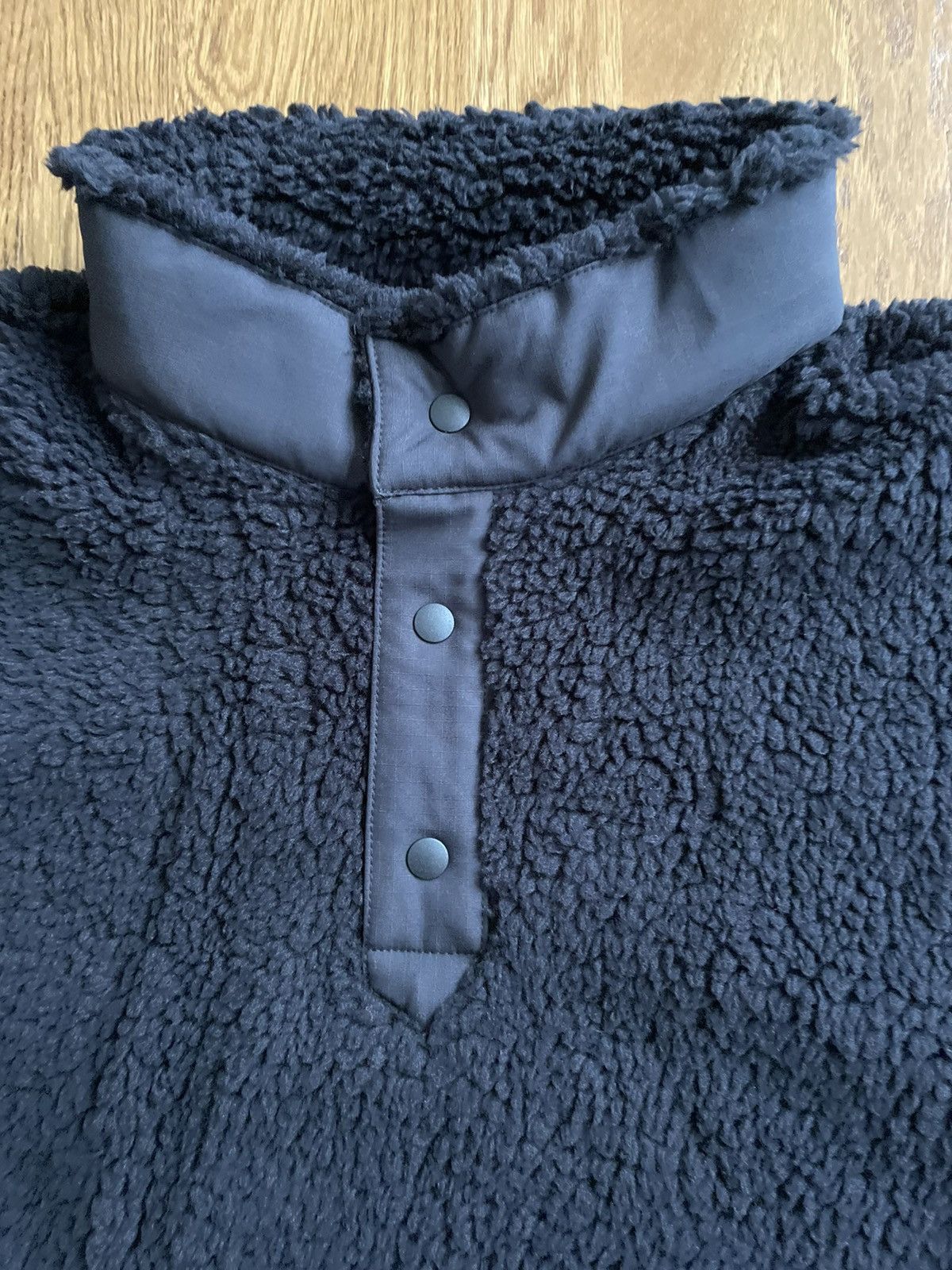 Uniqlo × White Mountaineering Medium Black Fleece Oversized Long-Sleeve Pullover Jacket Size US M / EU 48-50 / 2 - 2 Thumbnail