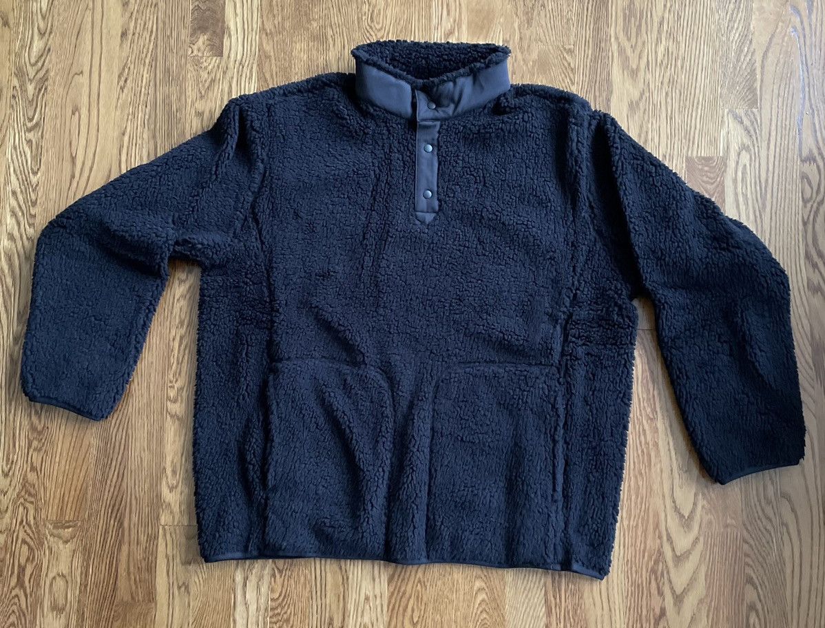 Uniqlo × White Mountaineering Medium Black Fleece Oversized Long-Sleeve Pullover Jacket Size US M / EU 48-50 / 2 - 1 Thumbnail