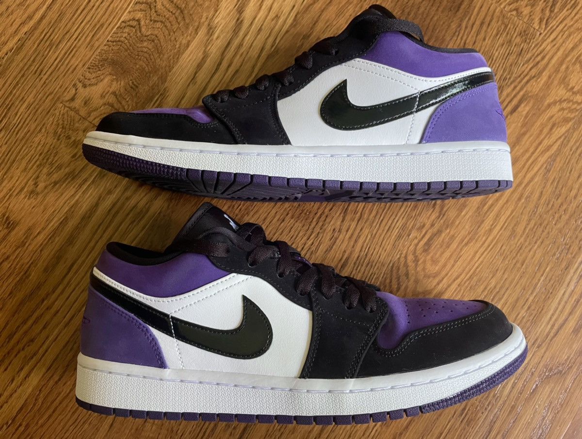 Size Air Jordan Low Court Purple OG SE Toe