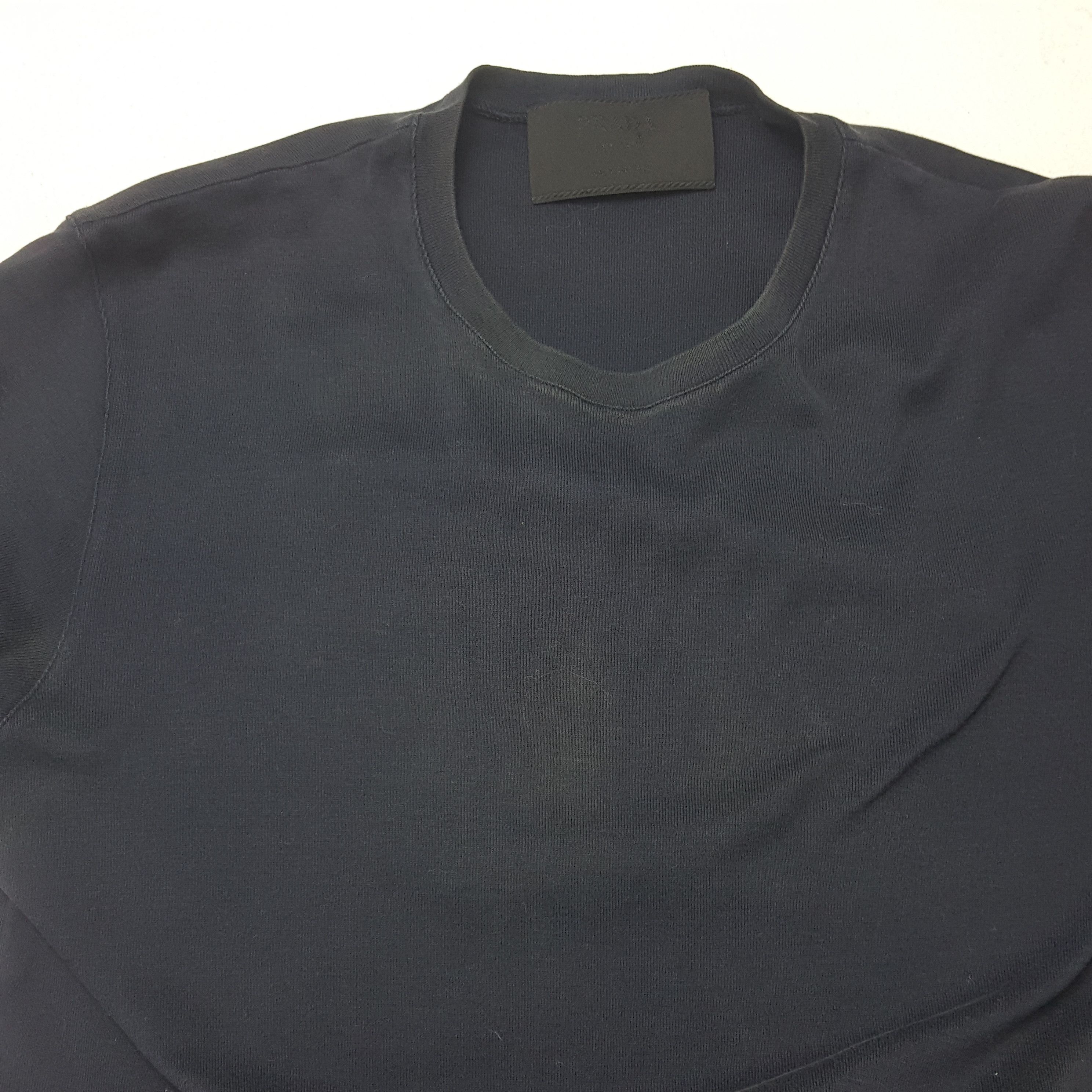 Prada × Vintage Vintage PRADA Plein Navy Blue T-Shirt For Woman's Size L / US 10 / IT 46 - 5 Thumbnail