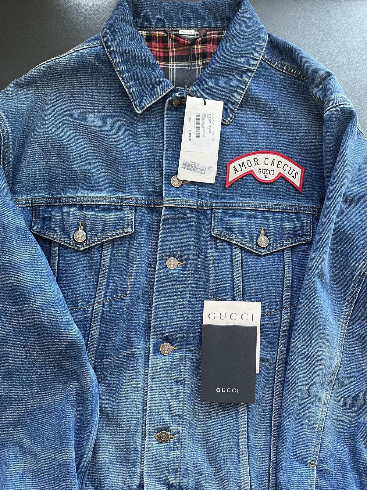 Gucci $3,300 Value Sold Out Super Runway Iconic Logo Denim Jacket Size US XL / EU 56 / 4 - 16 Thumbnail