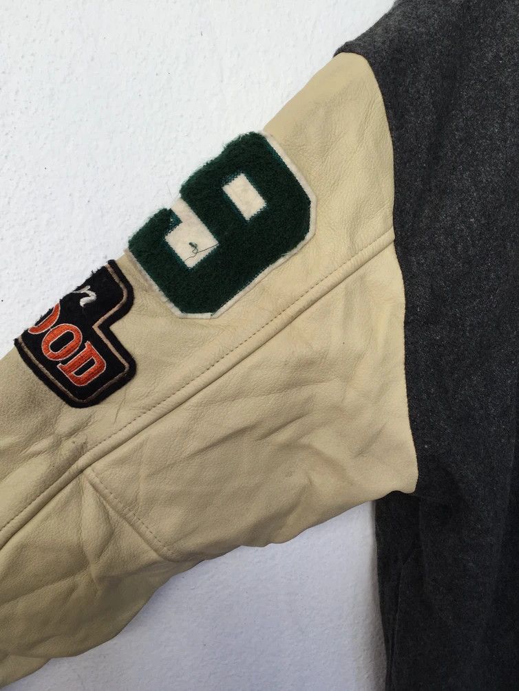 Japanese Brand RARE🔥 VINTAGE NEO BLOOD JAPAN WOOL/LEATHER VARSITY JACKET Size US L / EU 52-54 / 3 - 14 Thumbnail