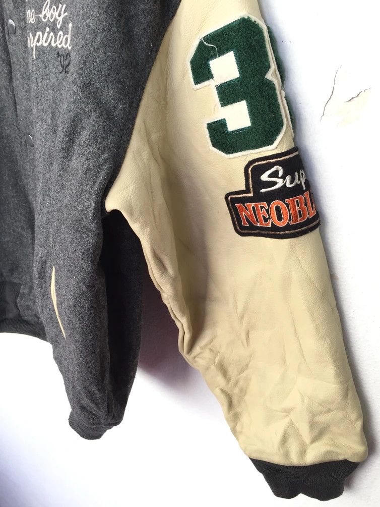 Japanese Brand RARE🔥 VINTAGE NEO BLOOD JAPAN WOOL/LEATHER VARSITY JACKET Size US L / EU 52-54 / 3 - 11 Thumbnail