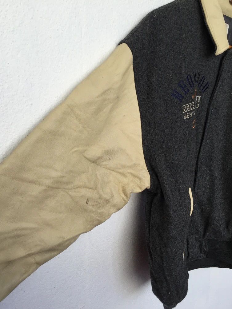 Japanese Brand RARE🔥 VINTAGE NEO BLOOD JAPAN WOOL/LEATHER VARSITY JACKET Size US L / EU 52-54 / 3 - 13 Thumbnail