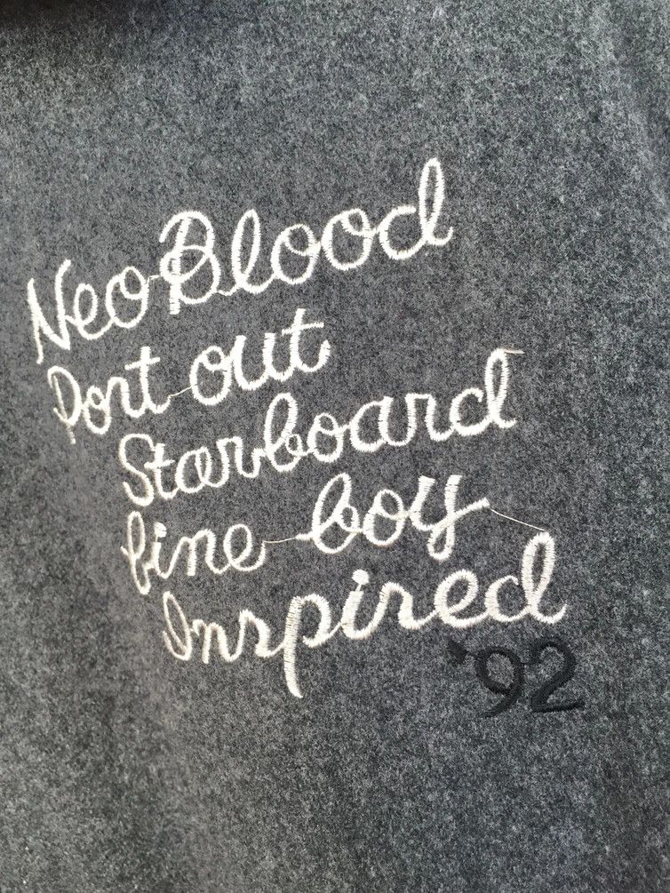 Japanese Brand RARE🔥 VINTAGE NEO BLOOD JAPAN WOOL/LEATHER VARSITY JACKET Size US L / EU 52-54 / 3 - 9 Thumbnail