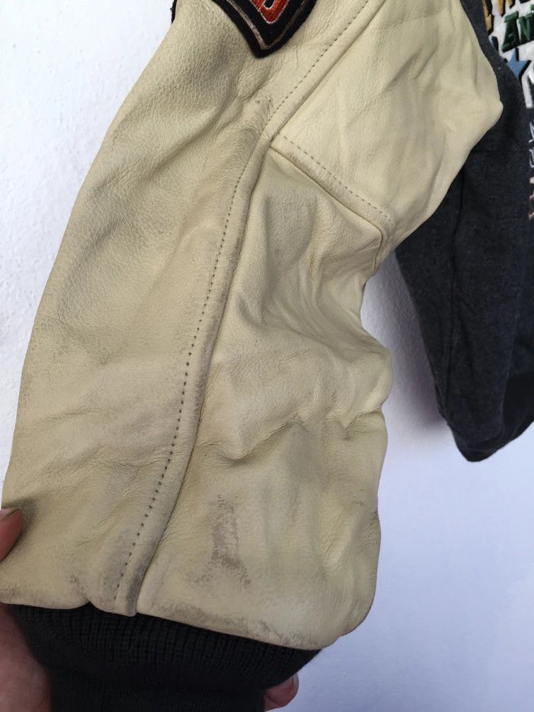 Japanese Brand RARE🔥 VINTAGE NEO BLOOD JAPAN WOOL/LEATHER VARSITY JACKET Size US L / EU 52-54 / 3 - 17 Thumbnail