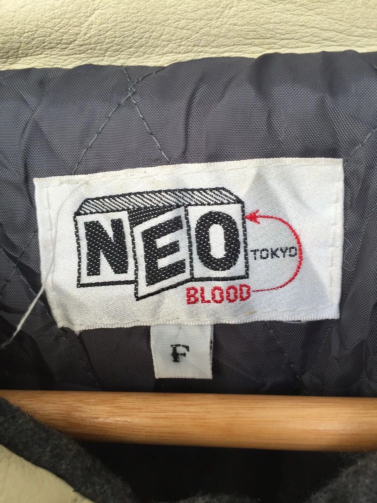 Japanese Brand RARE🔥 VINTAGE NEO BLOOD JAPAN WOOL/LEATHER VARSITY JACKET Size US L / EU 52-54 / 3 - 15 Thumbnail