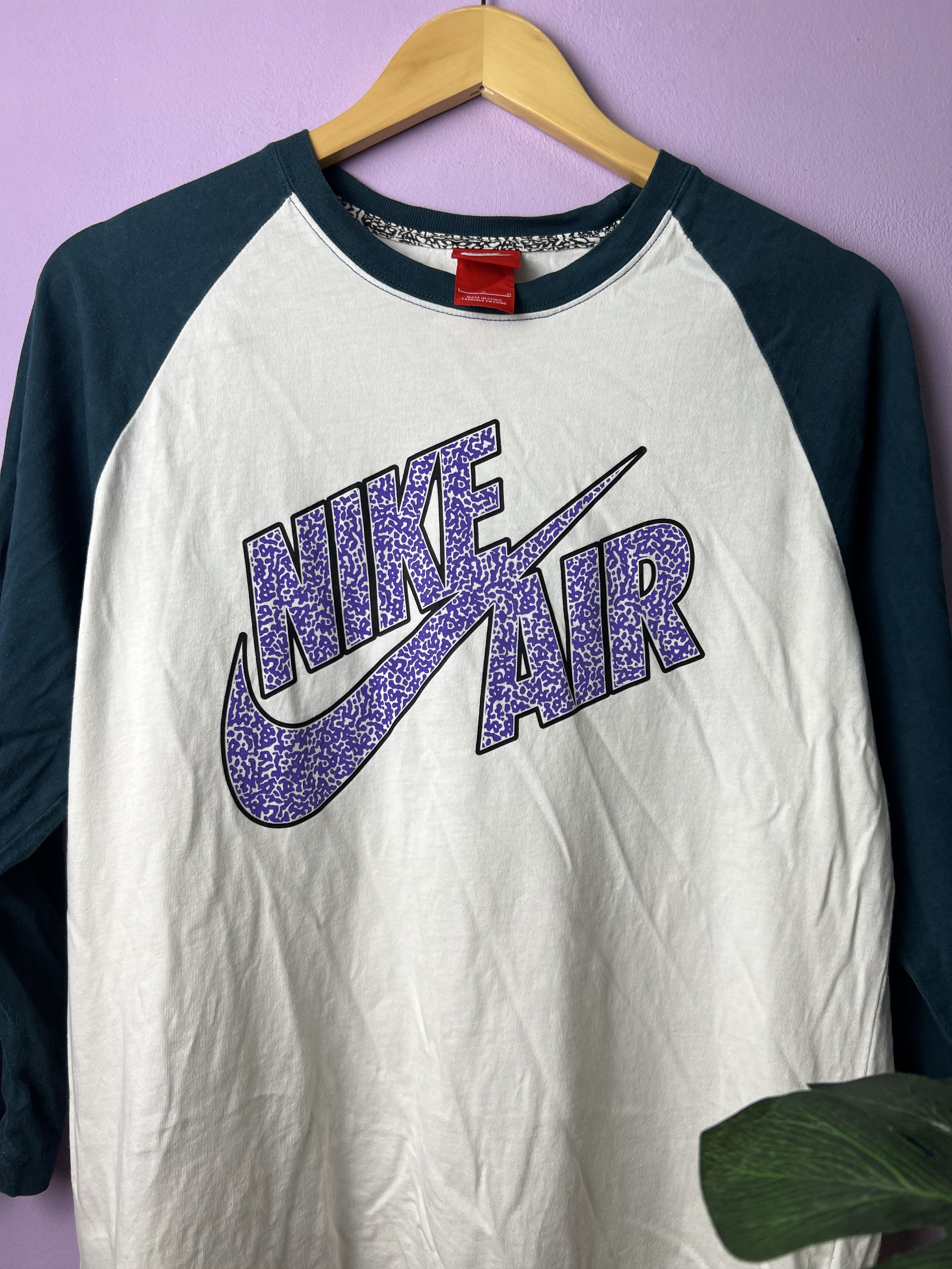 Nike 🔥Vintage Nike Air 3q Raglan Tees Size US M / EU 48-50 / 2 - 8 Thumbnail