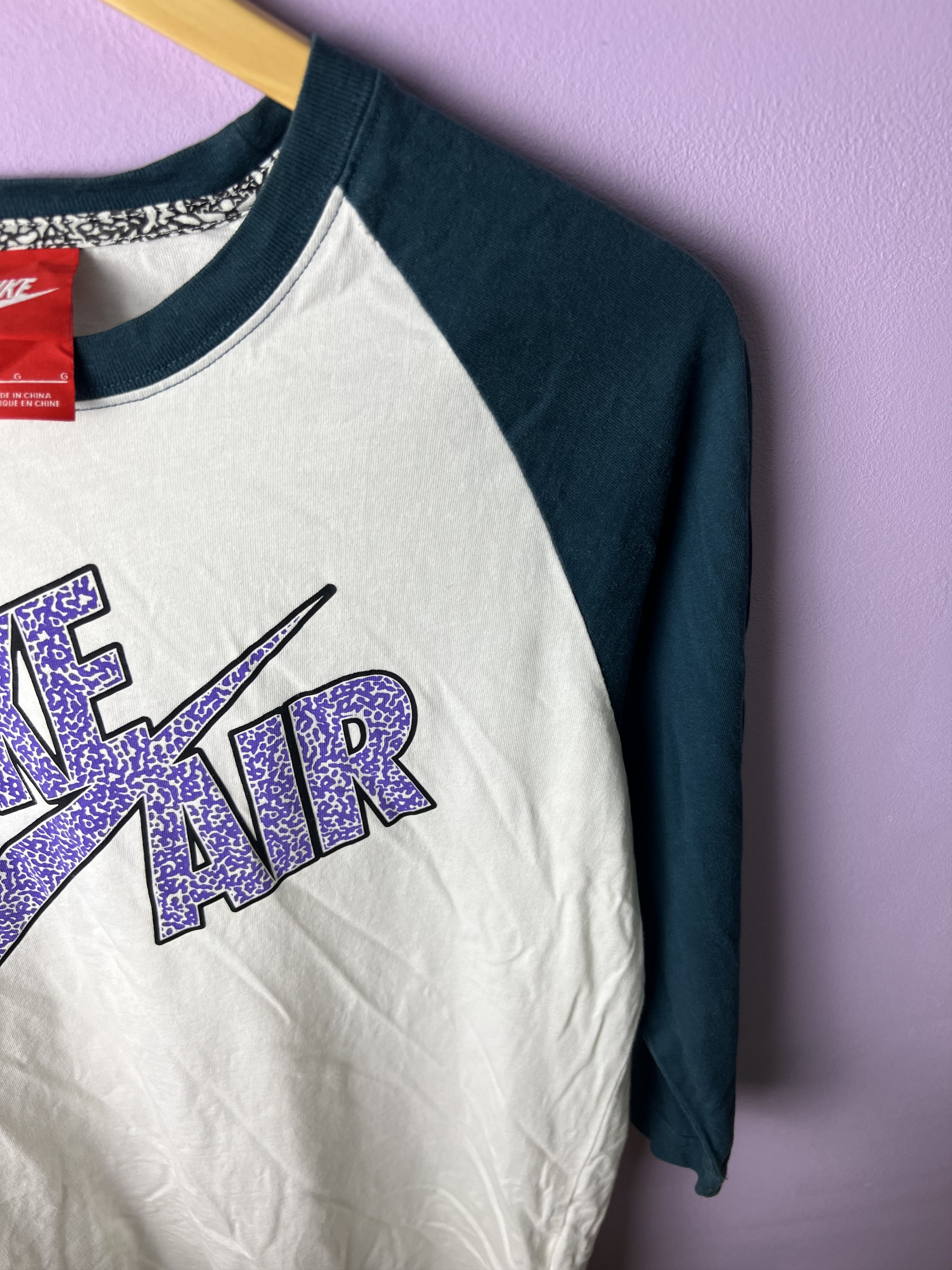 Nike 🔥Vintage Nike Air 3q Raglan Tees Size US M / EU 48-50 / 2 - 6 Thumbnail