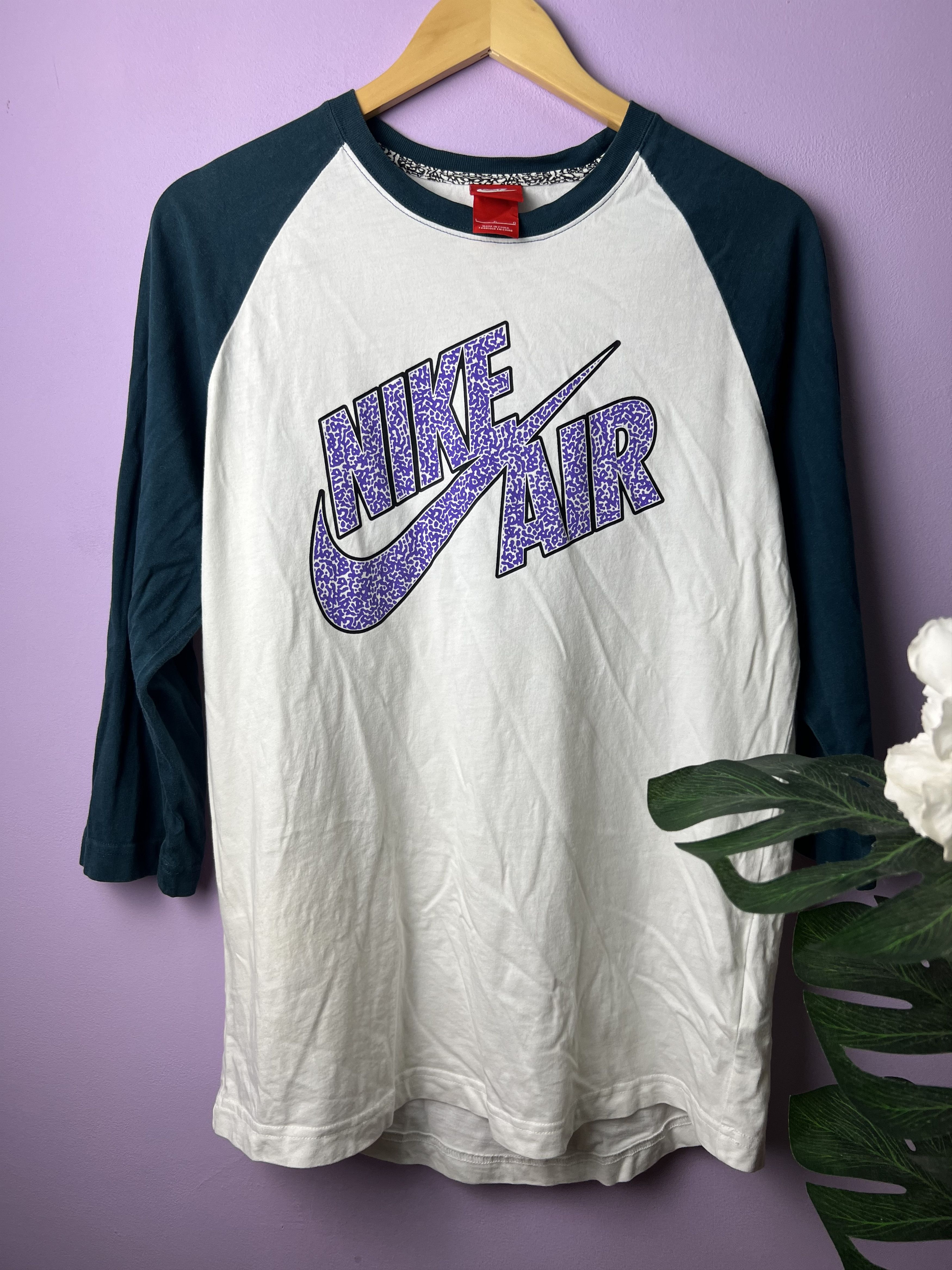 Nike 🔥Vintage Nike Air 3q Raglan Tees Size US M / EU 48-50 / 2 - 2 Thumbnail